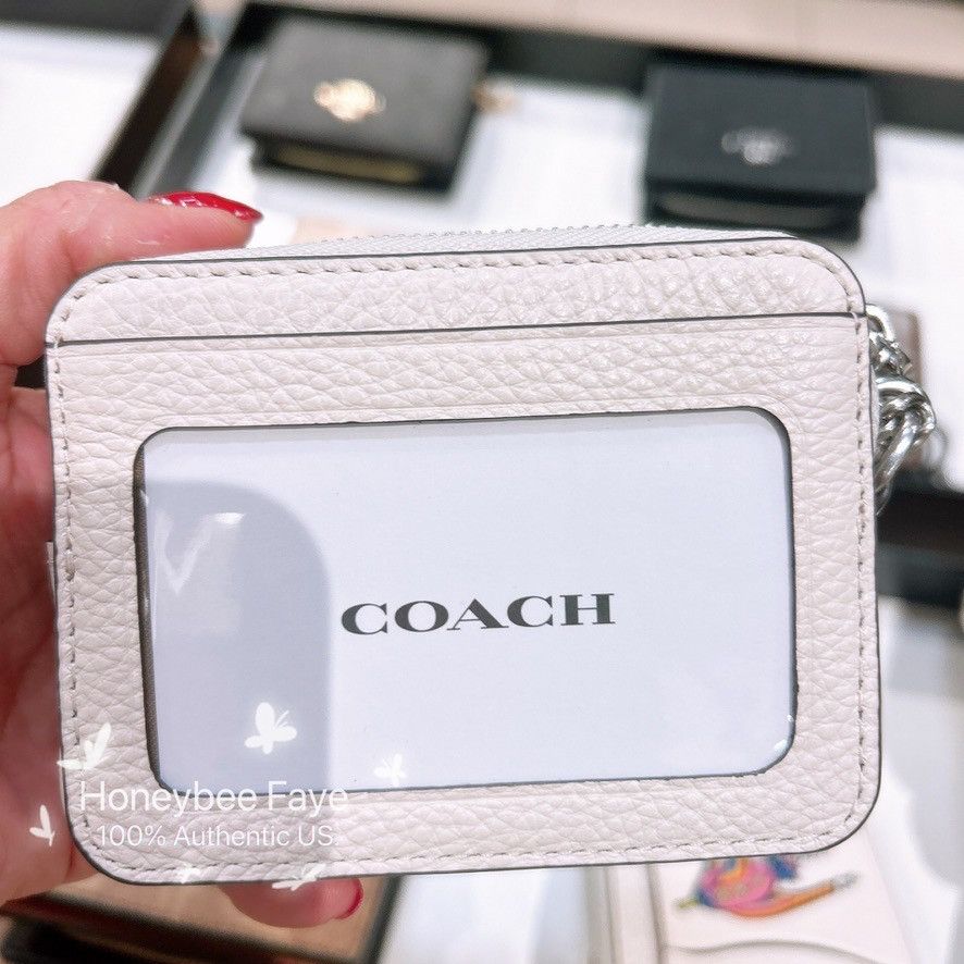 Coach Cosmic Coach Zip Card Case With Rocket Print CW889 Size ONE SIZE - 3 Thumbnail