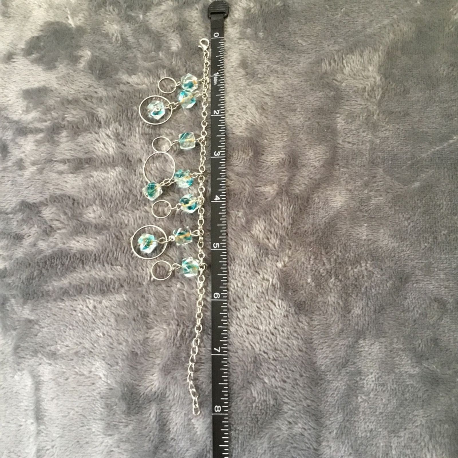 Other Silver Multi-Blue Crystals Bracelet Size ONE SIZE - 5 Thumbnail