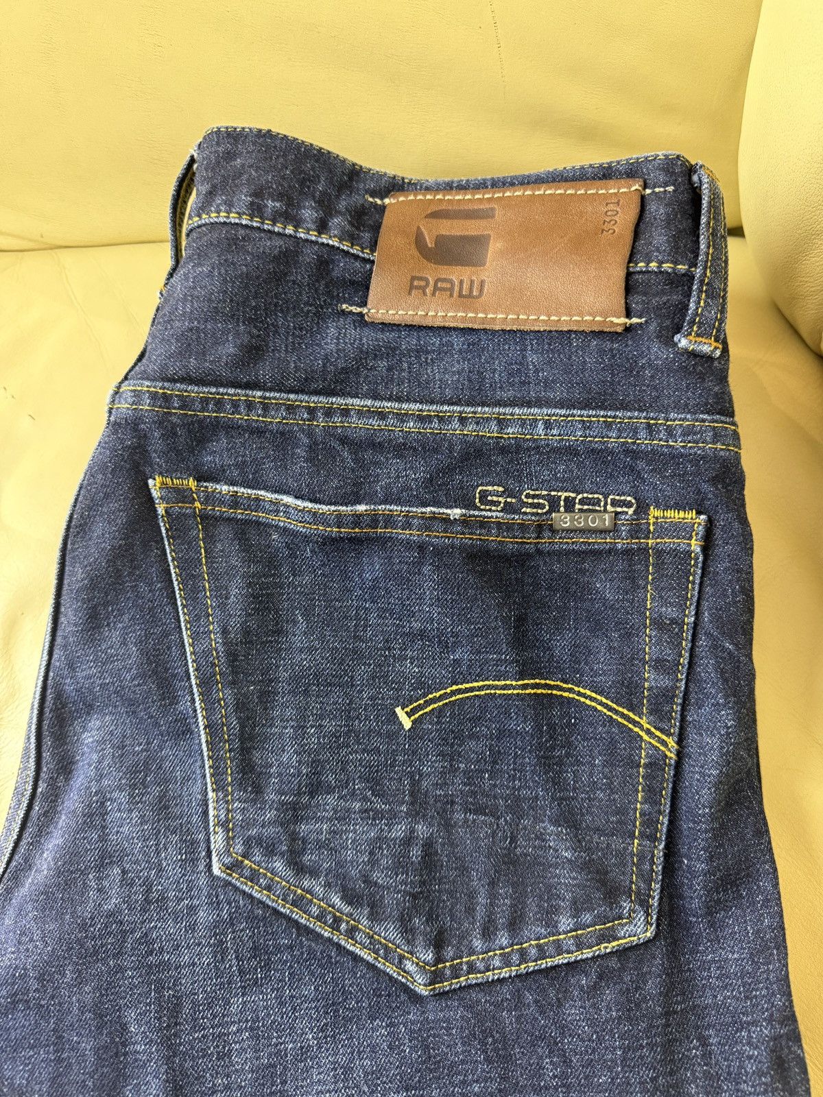 G-Star G Star Raw 3301 Denim Jeans Indigo Blue Size US 32 / EU 48 - 2 Thumbnail