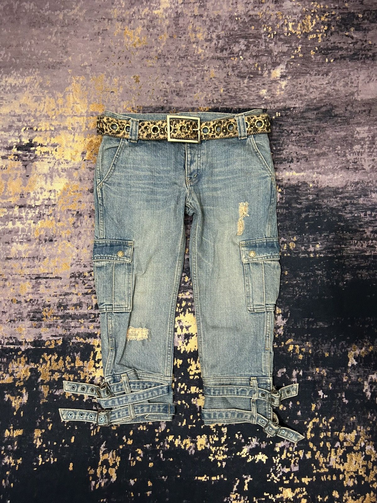 Hysteric Glamour Vintage Hysteric Glamour Bondage Cargo Croped Jeans Size US 30 / EU 46 - 1 Thumbnail