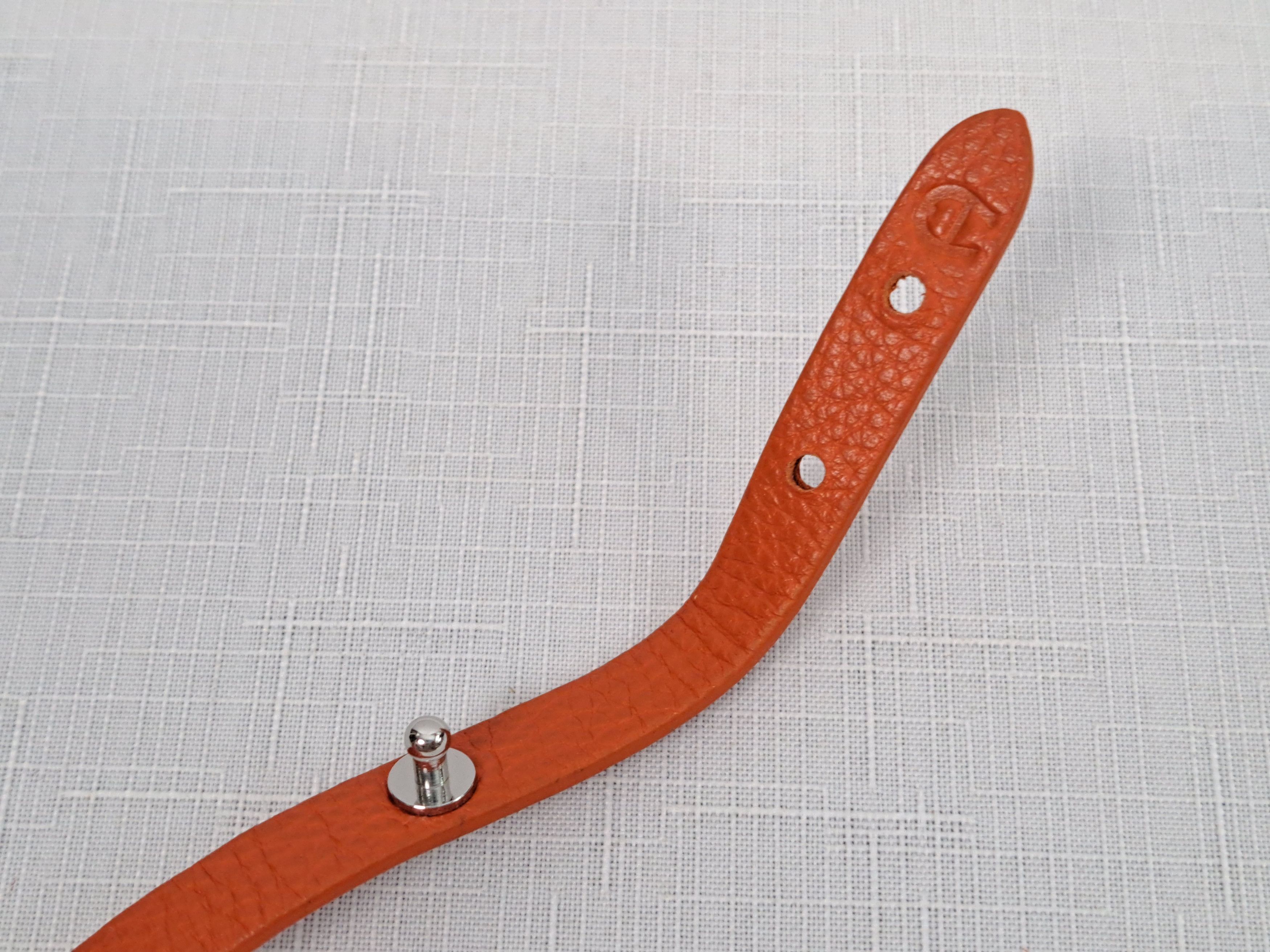 Aigner Aigner double tour leather bracelet In orange. Size ONE SIZE - 4 Thumbnail
