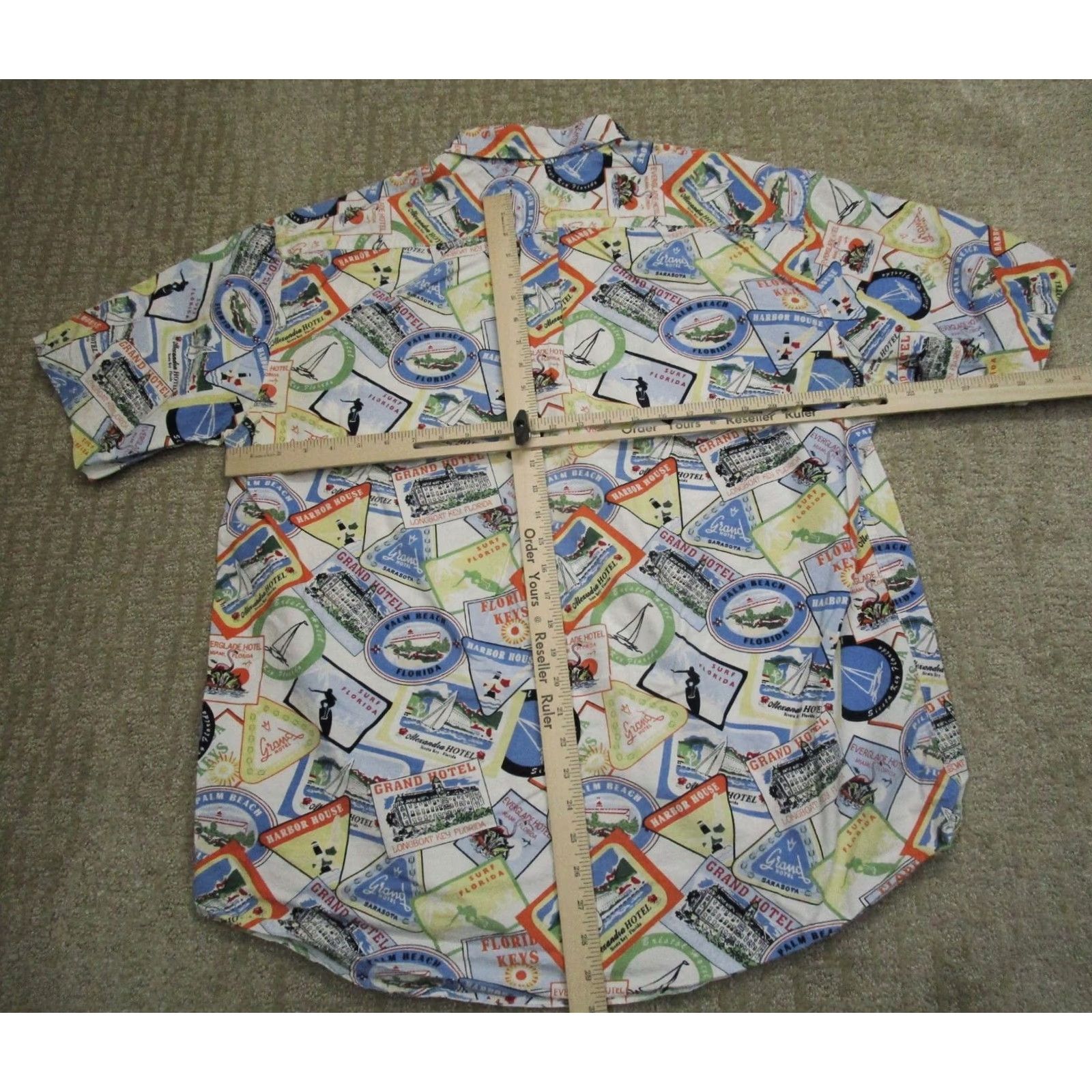 Tommy Hilfiger Tommy Hilfiger Button-Up Shirt Men XL White Nautical AOP VTG Beach Nautical Holiday Casual Travel 90s Mens Size US XL / EU 56 / 4 - 4 Thumbnail