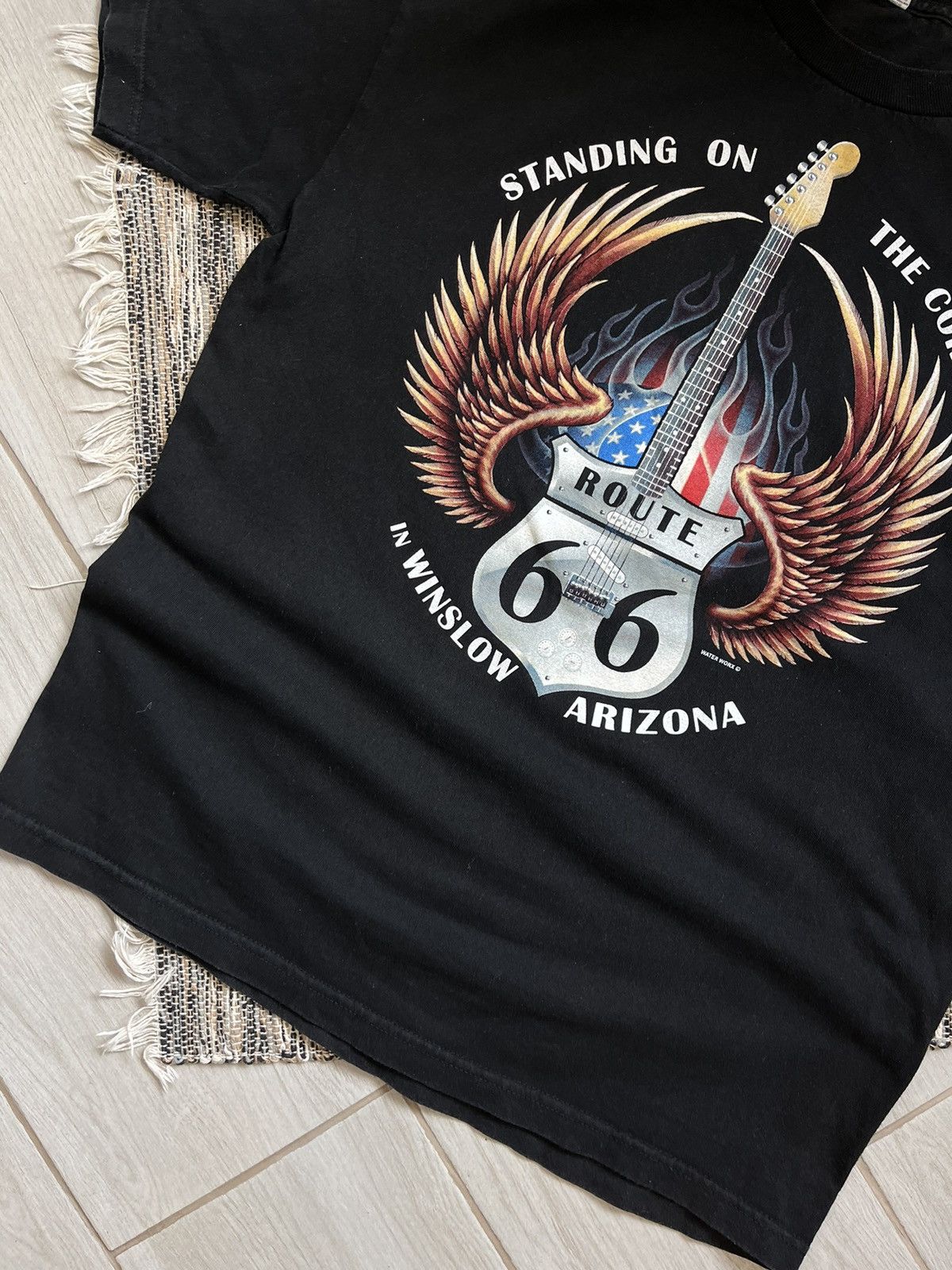 Route 66 × Vintage Vintage Route 66 Rock T-Shirt Harley Davidson style Size US L / EU 52-54 / 3 - 4 Thumbnail