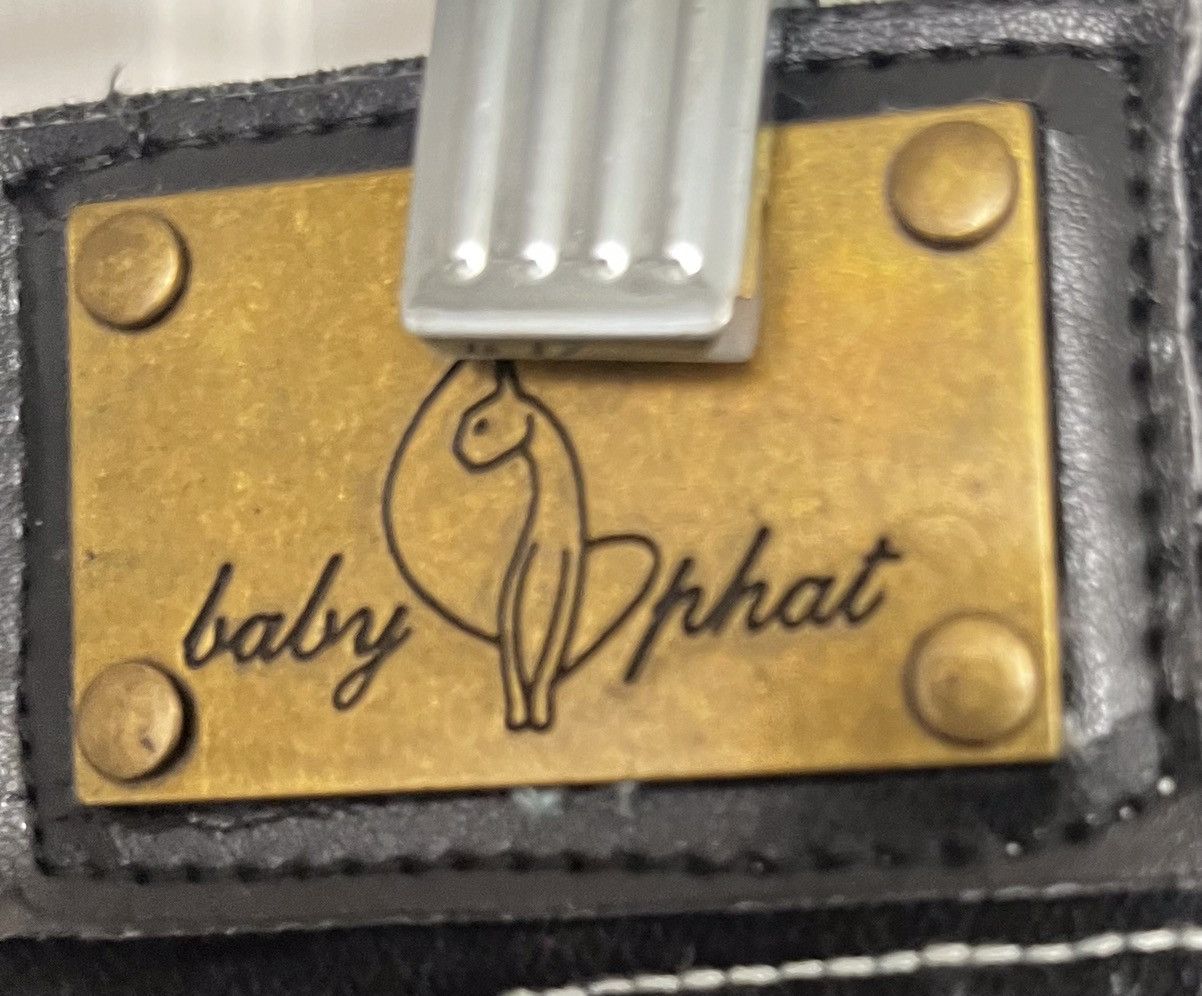 Vintage Baby Phat Black Silver Thread Sz 15 Jeans W/Rhinestone Pkts Size 38" / US 16 / IT 52 - 3 Thumbnail
