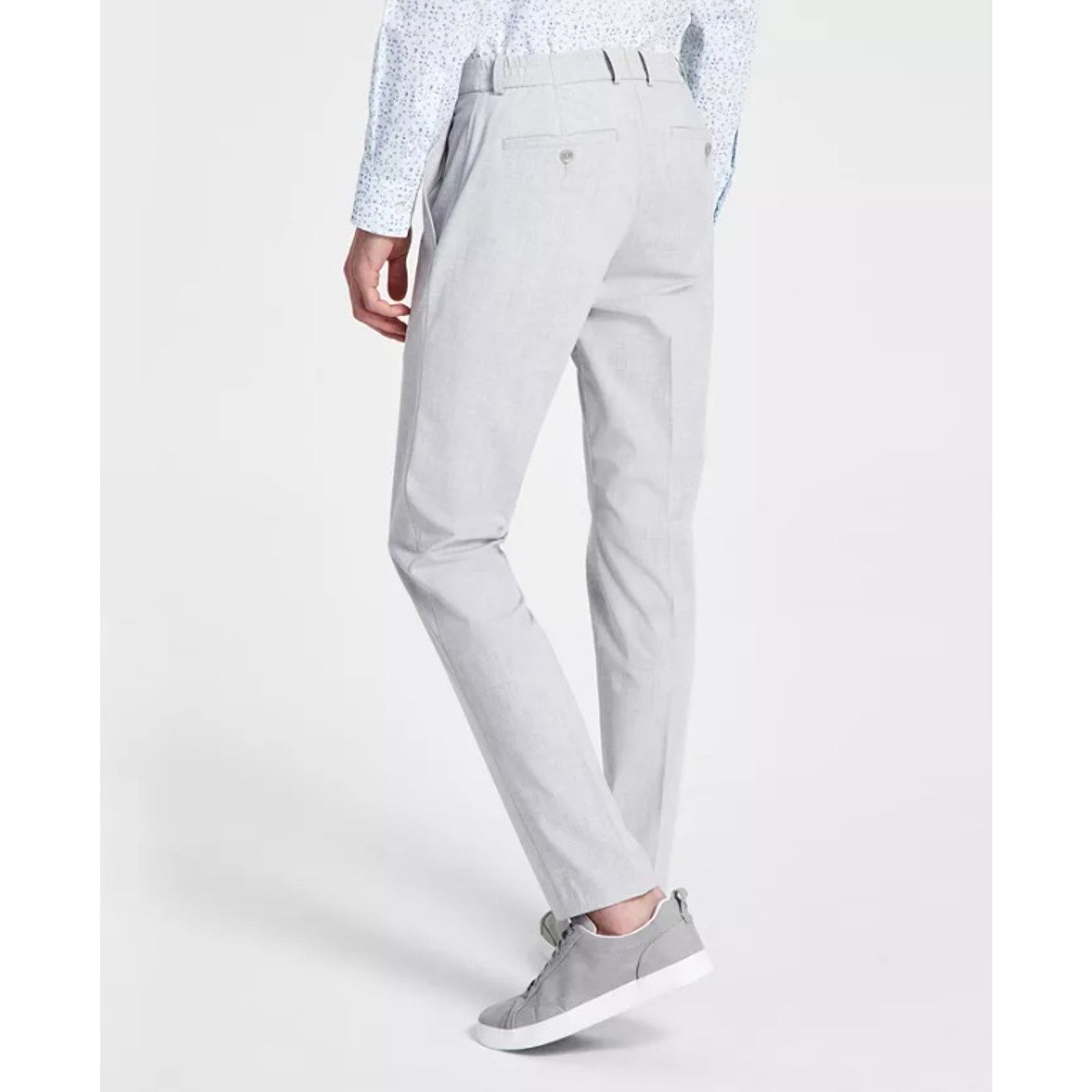 Kenneth Cole Kenneth Cole Men's Slim-Fit Dress Pants Size 37W 32L Size US 37 - 4 Thumbnail