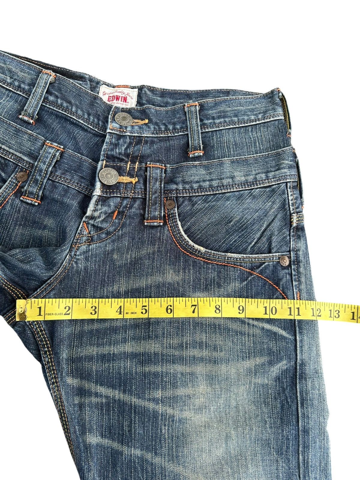 Kapital Double Waist Vintage Edwin Japanese Brand Denim jeans Size US 30 / EU 46 - 13 Thumbnail