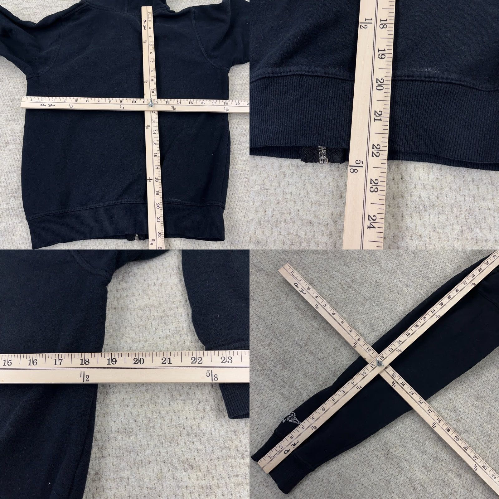 Vintage VINTAGE Famous Stars & Straps Hoodie Women M Full Zip Sweatshirt Jacket White Logo Graphic Print Cap Sleeve Crew Neck All Seasons Regular Fit Size M / US 6-8 / IT 42-44 - 8 Thumbnail