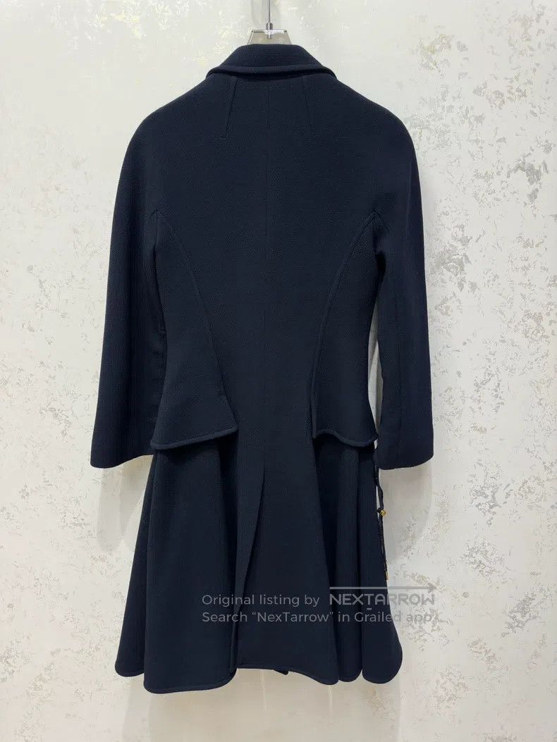 Dior Dior Dark blue woollen coat Size XXS / US 00 / IT 34 - 2 Thumbnail