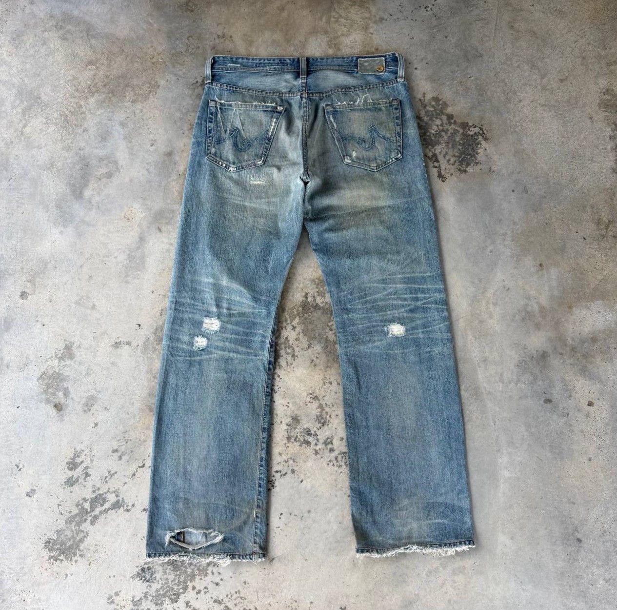 AG Adriano Goldschmied Vintage AG Adriano Goldschmied CampaignLoose Distressed Jean Size US 32 / EU 48 - 9 Thumbnail