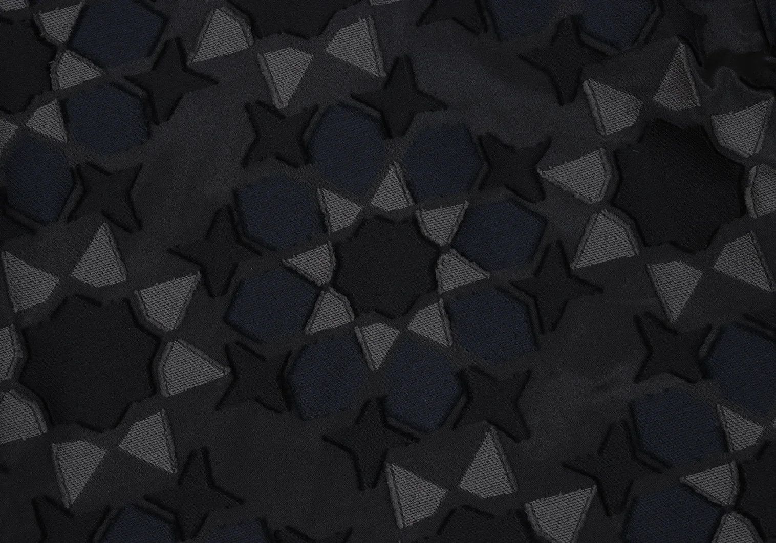 Issey Miyake Geometric Jacquard Jacket in Black and Navy Size US S / EU 44-46 / 1 - 12 Thumbnail