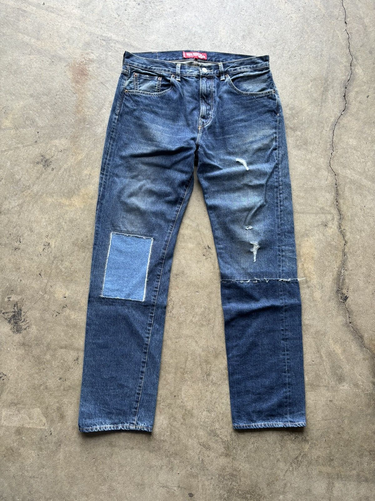 image of Junya Watanabe X Levi’S Reworked Selvedge Denim in Blue, Men's (Size 33)