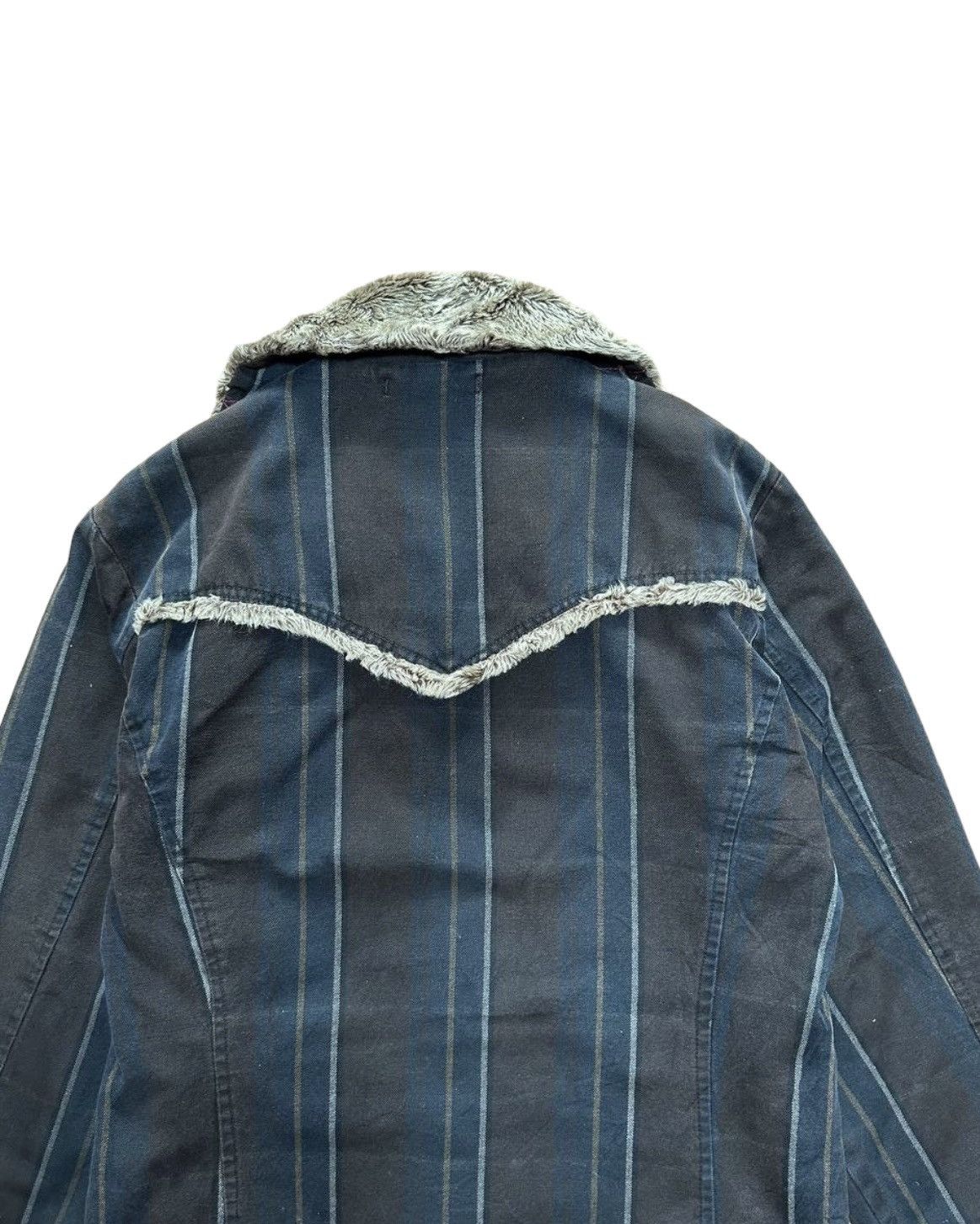 Japanese Brand × Levi's Vintage Clothing Vtg Levi's Redloop Sherpa Stripes Jacket Size US S / EU 44-46 / 1 - 11 Thumbnail