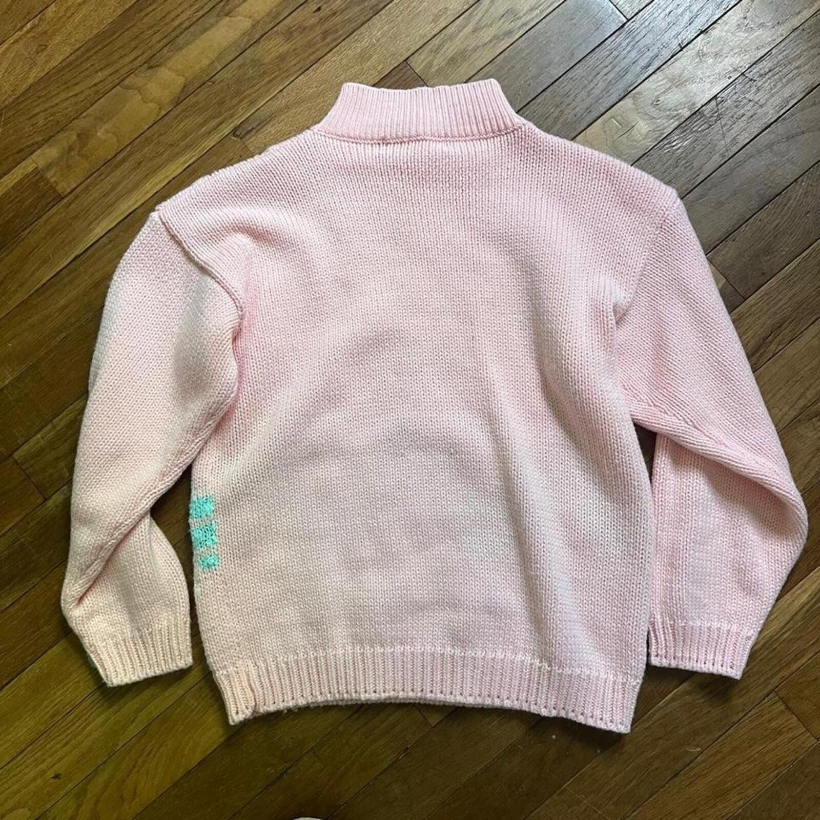 Other Pastel Turtleneck 80s style sweater pullover Size S / US 4 / IT 40 - 4 Thumbnail