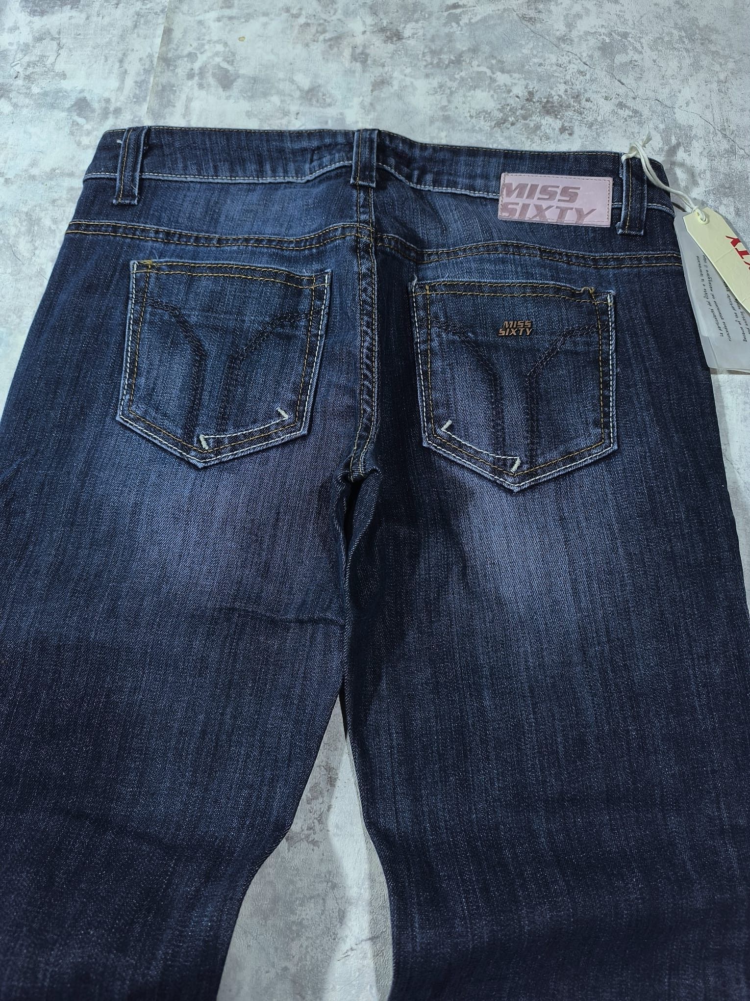 Miss Sixty lowrise y2k miss sixty italy blue faded wash jeans Size 31" - 8 Thumbnail