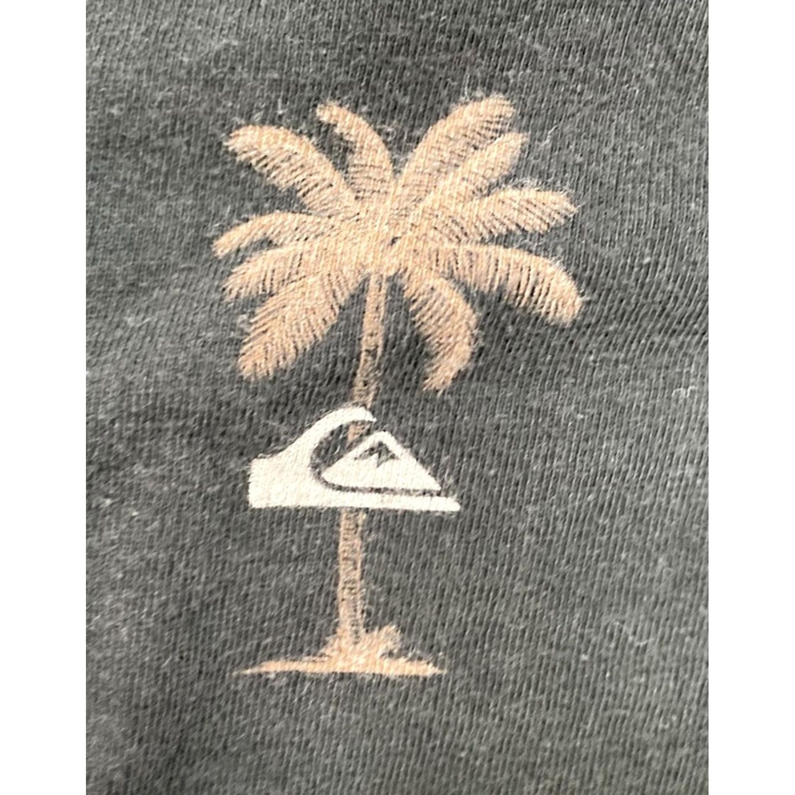 Quiksilver VINTAGE Quiksilver Shirt XL Black Palm Tree Logo Graphic T-shirt Men L/S? Size US XL / EU 56 / 4 - 4 Thumbnail