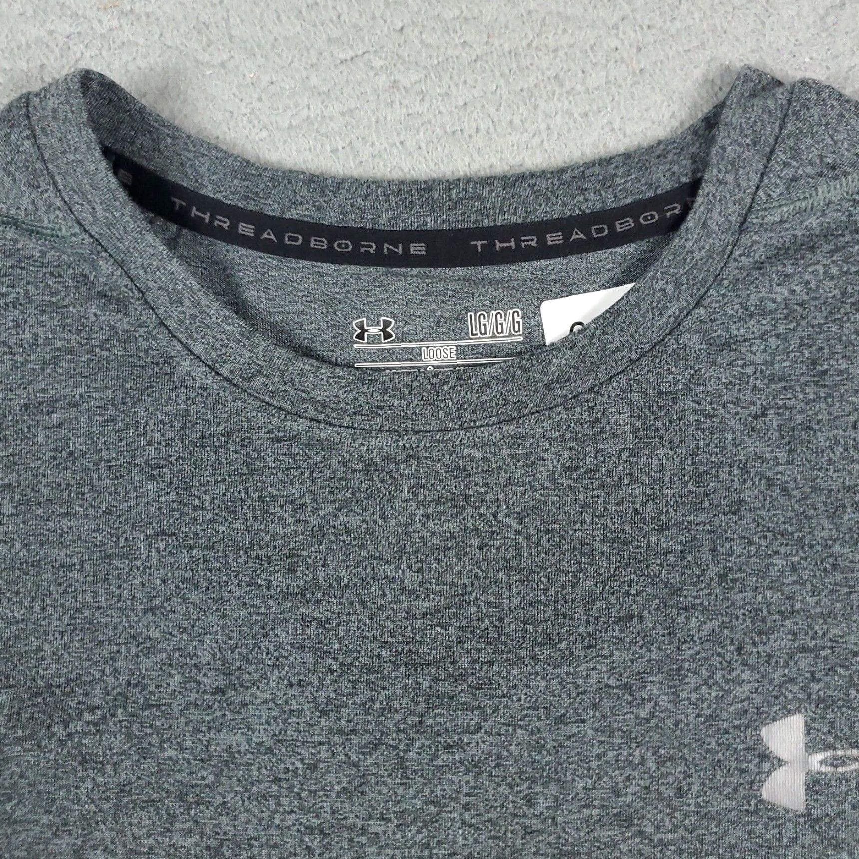 Under Armour Under Armour Gray Heatgear Active Work Out Short Sleeve T Shirt Large Stained Size US L / EU 52-54 / 3 - 3 Thumbnail