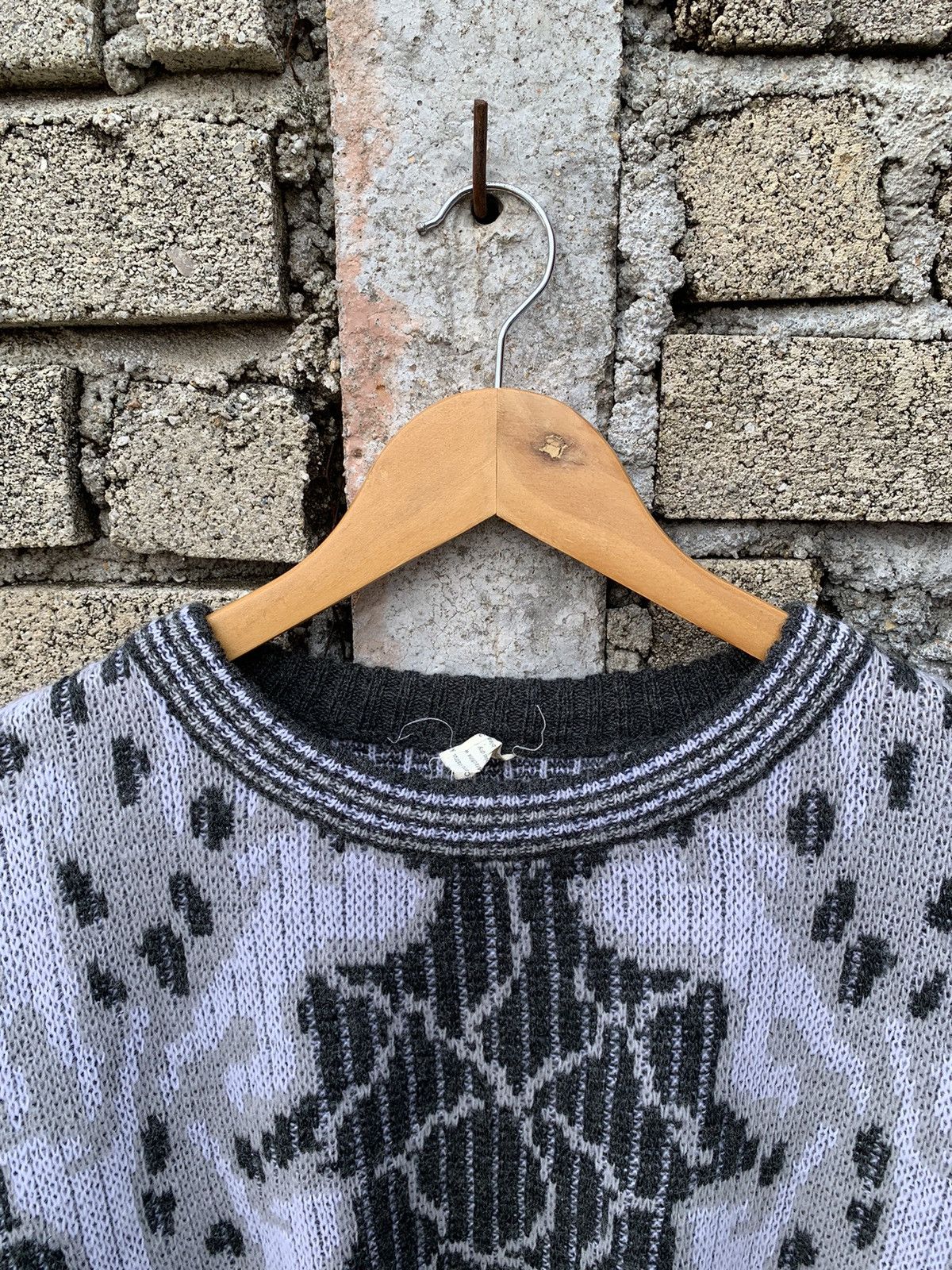 Vintage Crazy Vintage Abstract pattern knit sweatshirt multicolour Size US XL / EU 56 / 4 - 5 Thumbnail