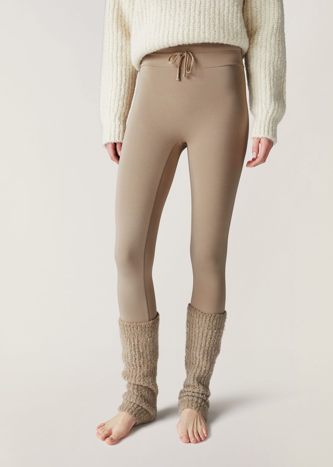 Loro Piana o1srvl11e1024 Cocooning Viscose Leggings in Brown Size 28" / US 6 / IT 42 - 4 Thumbnail