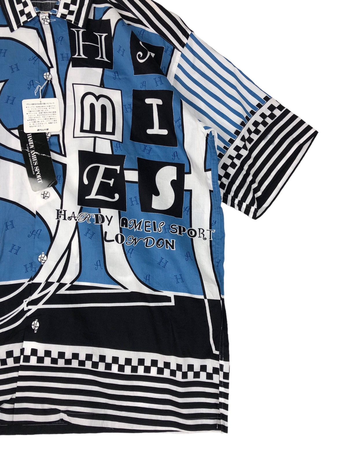Hardy Amies Deadstock🔥Hardy Amies London Alloverprint Button Ups Shirt Size US L / EU 52-54 / 3 - 5 Thumbnail