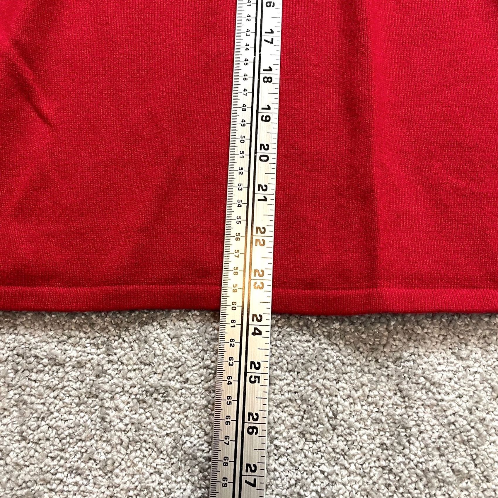 Vintage VINTAGE Sag Harbor Cardigan Sweater Womens 2X Red Floral Beaded Button Crew Neck Long Sleeve Knit Size XXL / US 16-18 / IT 52-54 - 3 Thumbnail