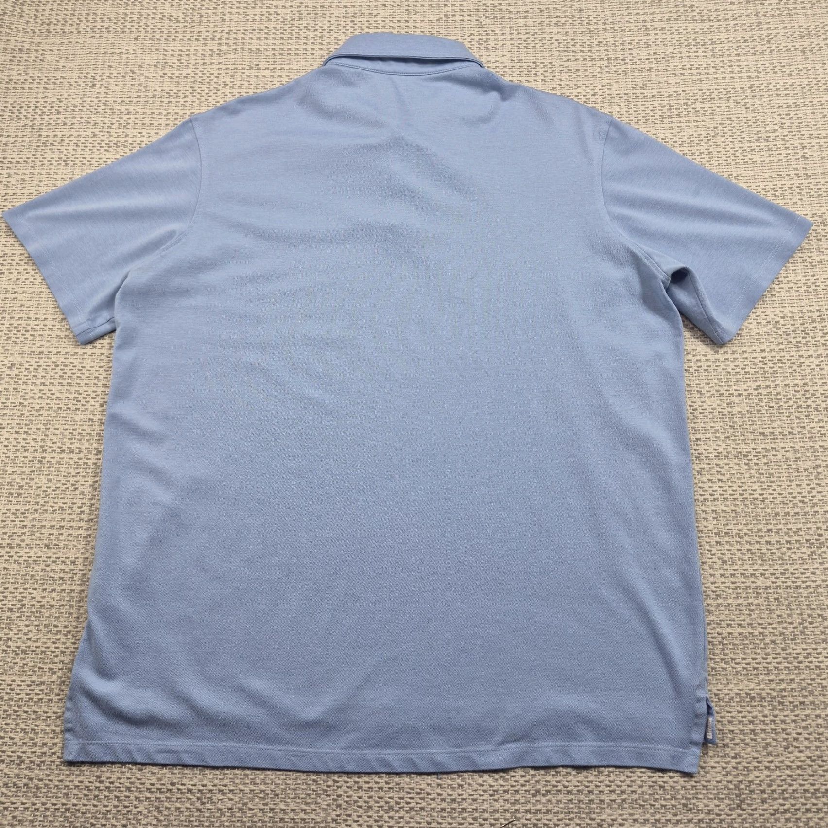 Vintage Greyson Golf Polo Shirt Mens Large Blue Solid Performance Stretch Knit Polo Shirt Size US L / EU 52-54 / 3 - 6 Thumbnail