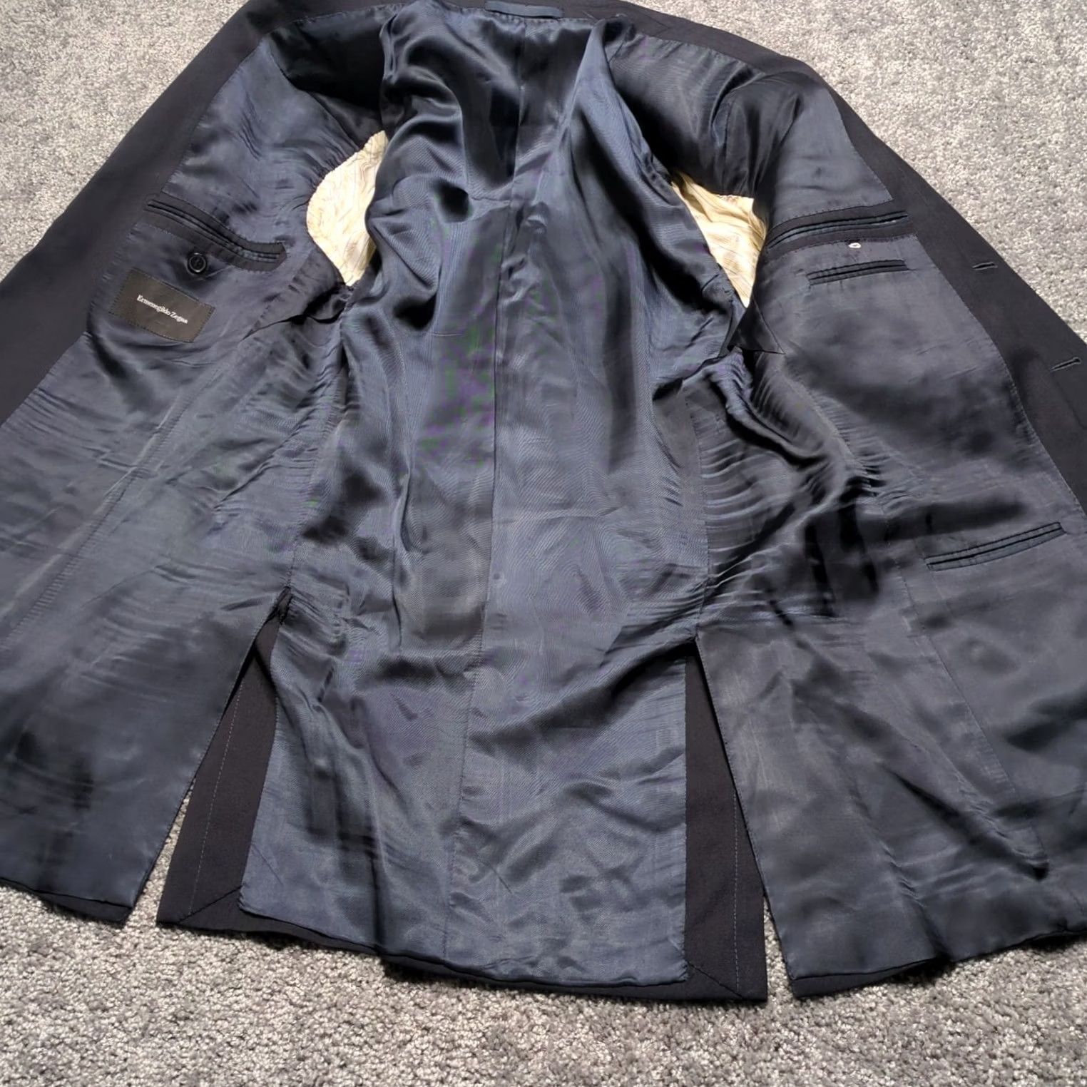 Ermenegildo Zegna Ermenegildo Zegna Blazer Sport Coat Jacket Mens 42R Black Plaid 3 Button Notch Lapel Wool Double-Vented Regular Chest 42 Size 42R - 7 Thumbnail