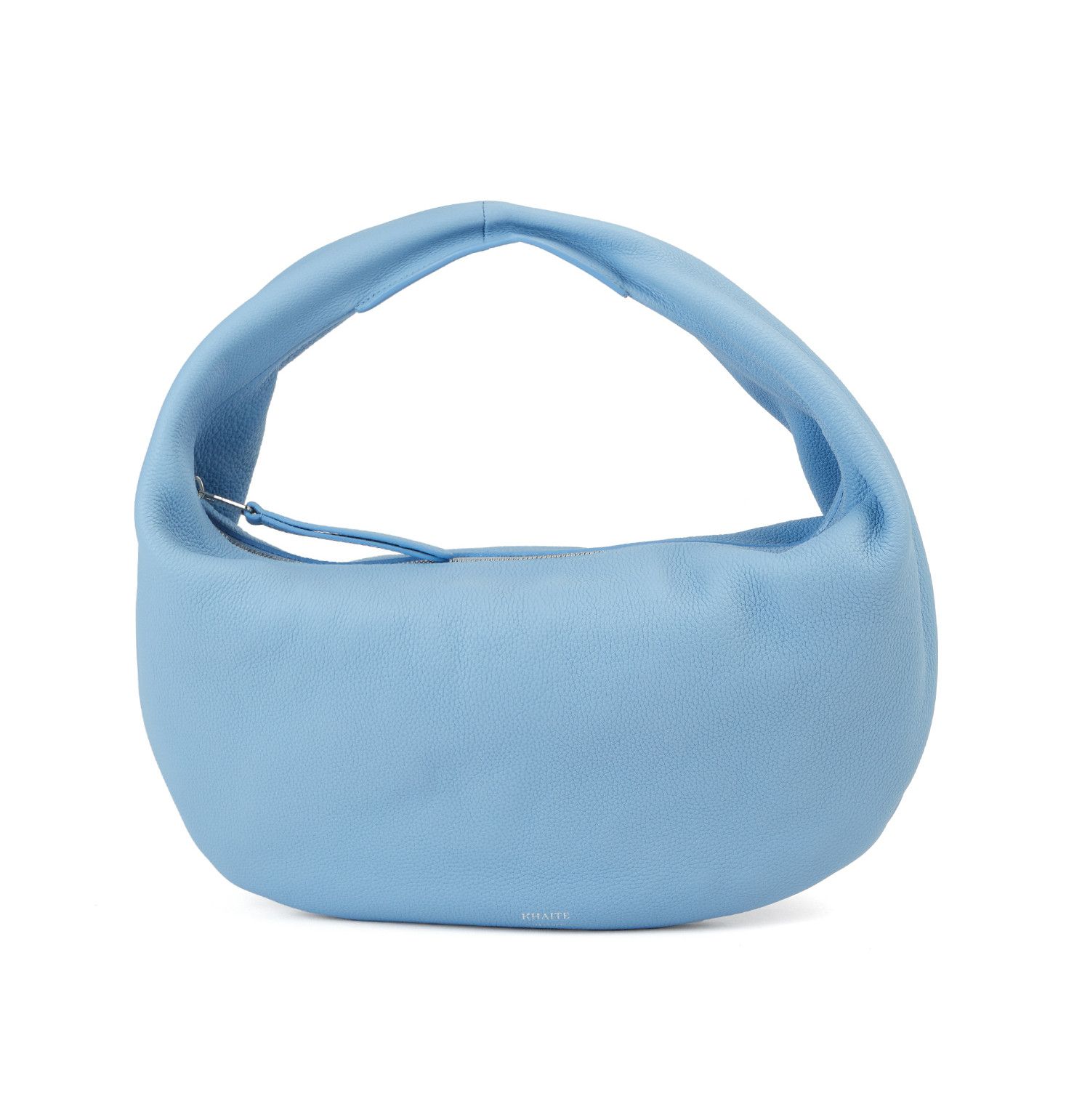 KHAITE KHAITE Olivia medium blue grained leather hobo bag Size ONE SIZE - 1 Thumbnail