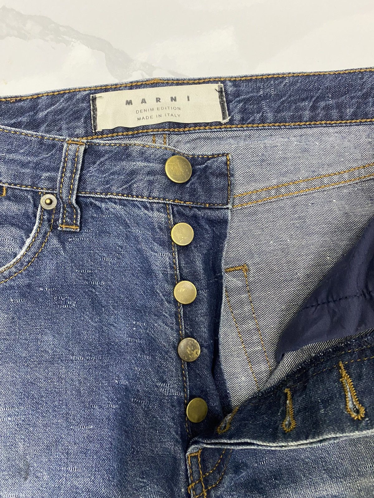 Marni 🔥MARNI DISTRESSED DENIM JEANS CROPPED Size US 30 / EU 46 - 8 Thumbnail