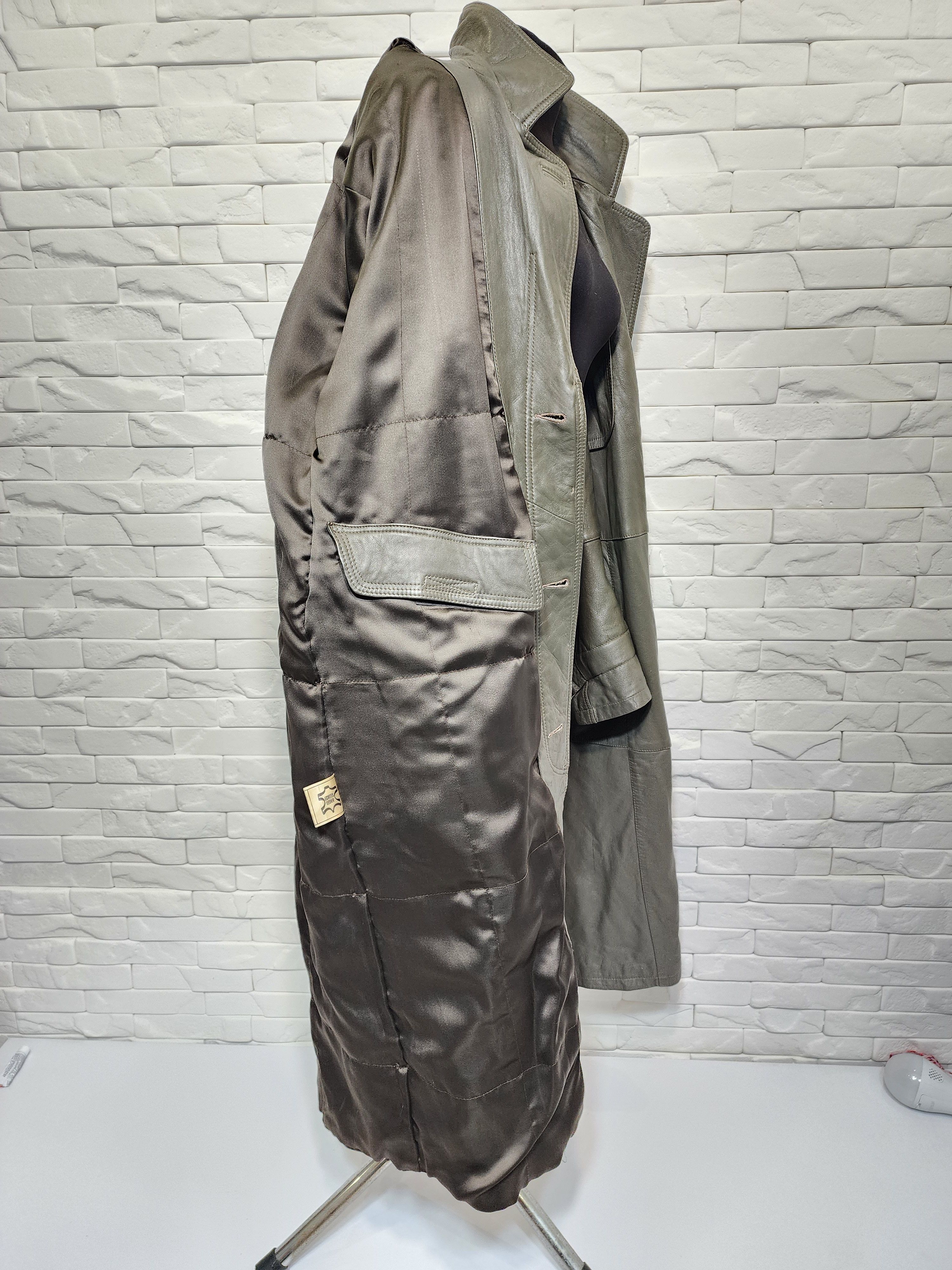 Genuine Leather Geen Genuine Leather Men's Coat with Belt Size US L / EU 52-54 / 3 - 8 Thumbnail