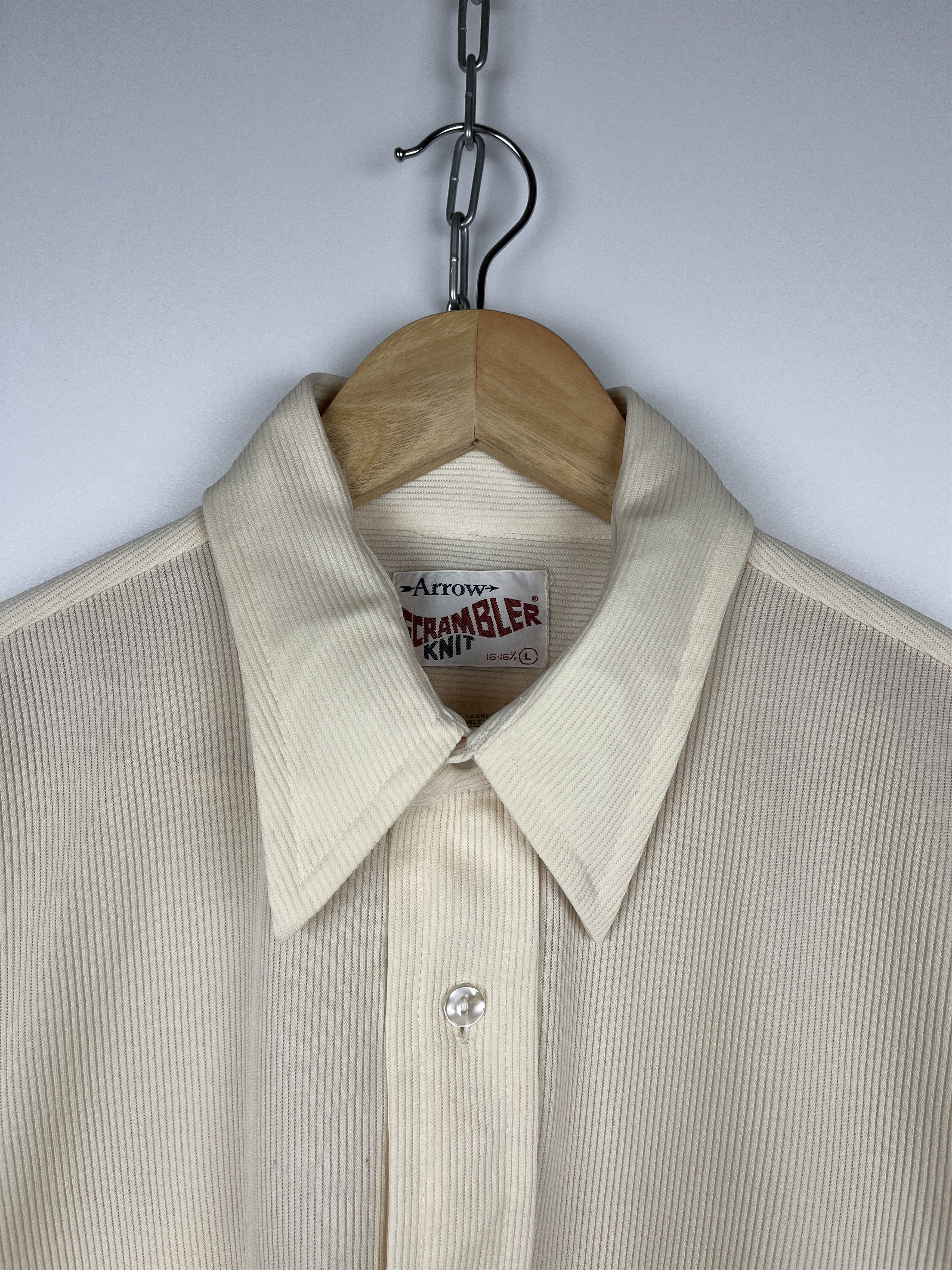 Arrow 70's Arrow Scrambler Knit Vintage Short Sleeve Shirt Disco Size US L / EU 52-54 / 3 - 7 Thumbnail