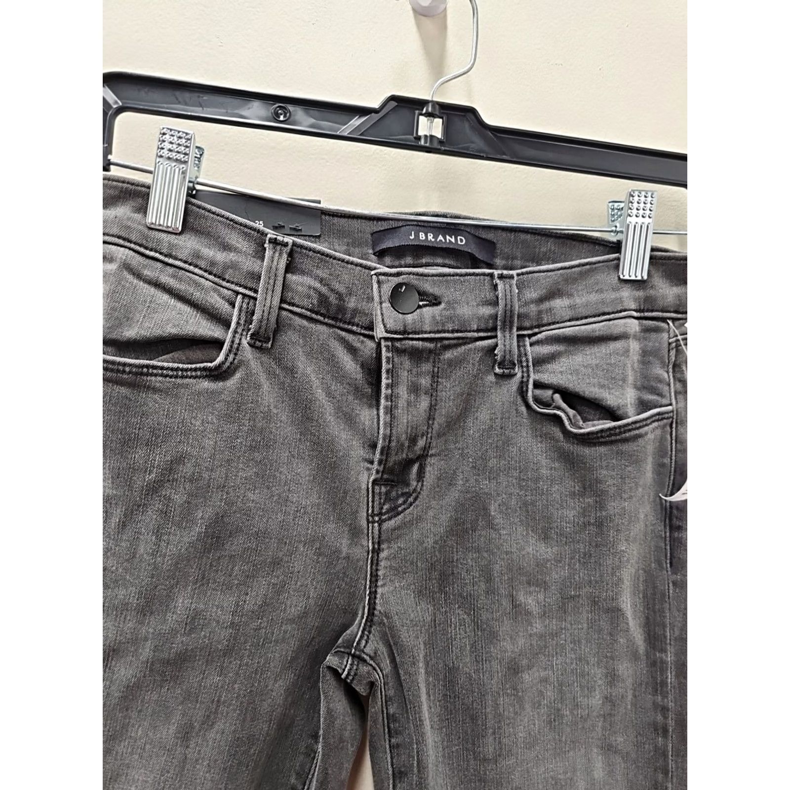 J Brand J Brand Photo Ready Jeans Slim Skinny MID Rise Stretch Black 25 Size 42" / US 20 - 2 Thumbnail