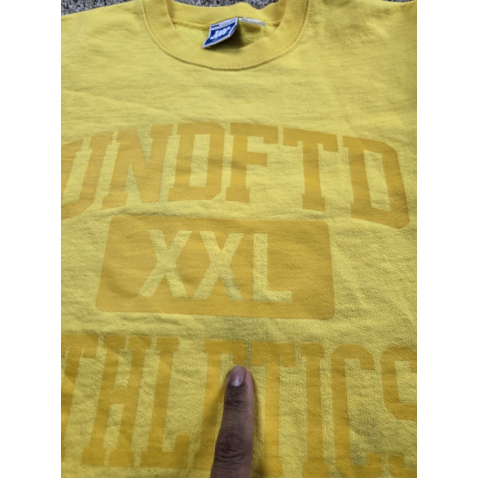 Undefeated VINTAGE Undefeated Sweatshirt Mens Small Yellow Crewneck Pullover Cotton Canada Made Size US S / EU 44-46 / 1 - 6 Thumbnail