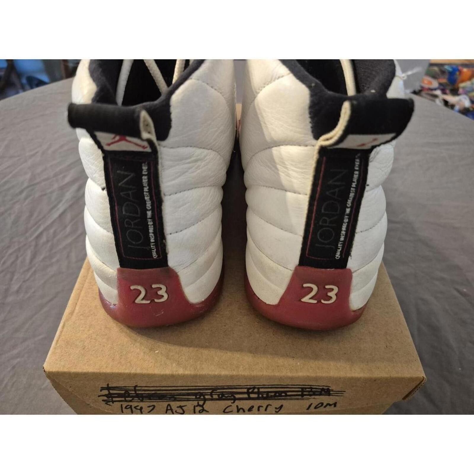 Other 1997 Air Jordan 12 M Cherry Red Size US 10 / EU 43 - 3 Thumbnail