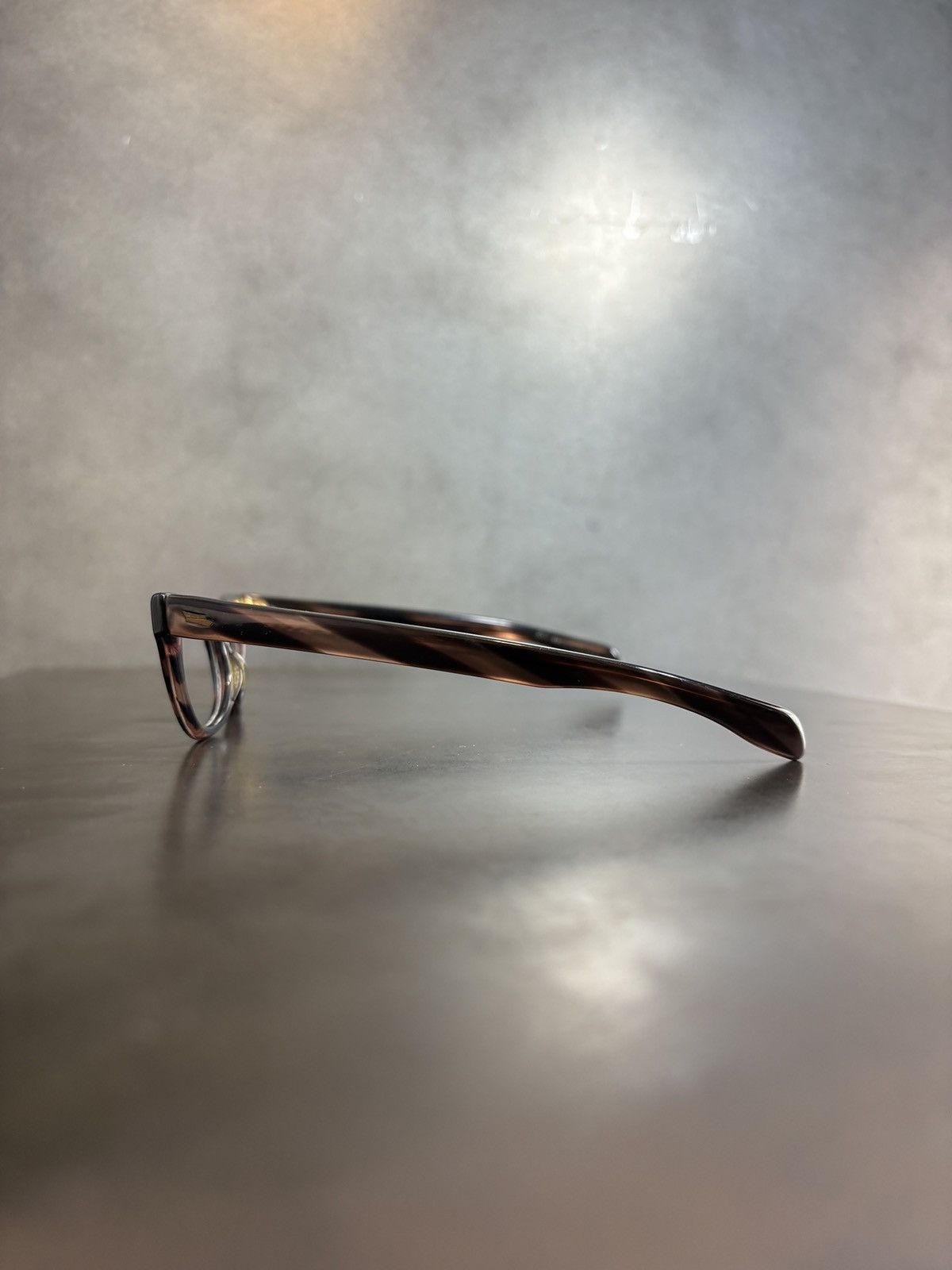 American Optical 1960s Liberty Optical Eyeglasses Vintage Frames USA Horn Rim Size ONE SIZE - 10 Thumbnail