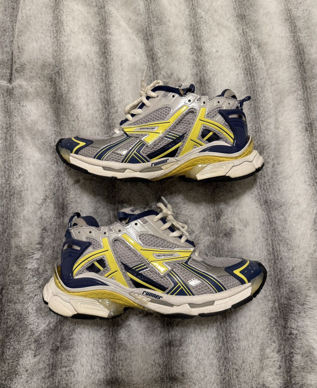 Balenciaga Runner Sneaker Blue/Yellow/Silver