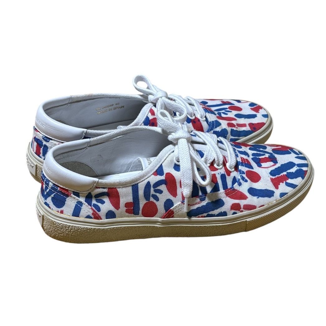 Hedi Slimane SS14 SAINT LAURENT PARIS MATTO CONNOR PRINTED CANVAS SNEAKER Size US 7 / EU 40 - 6 Thumbnail