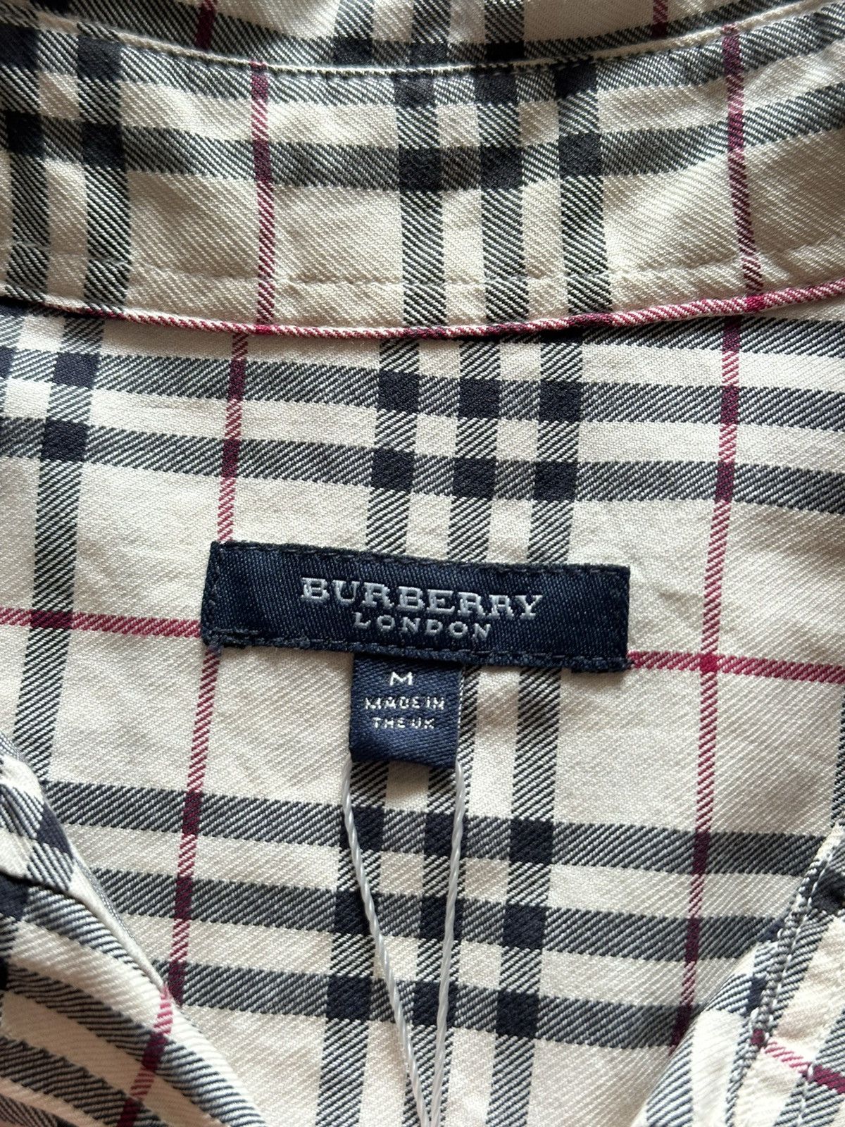 Burberry 90s Vintage Burberry London Made in UK Nova Check Button Up Size M / US 6-8 / IT 42-44 - 6 Thumbnail