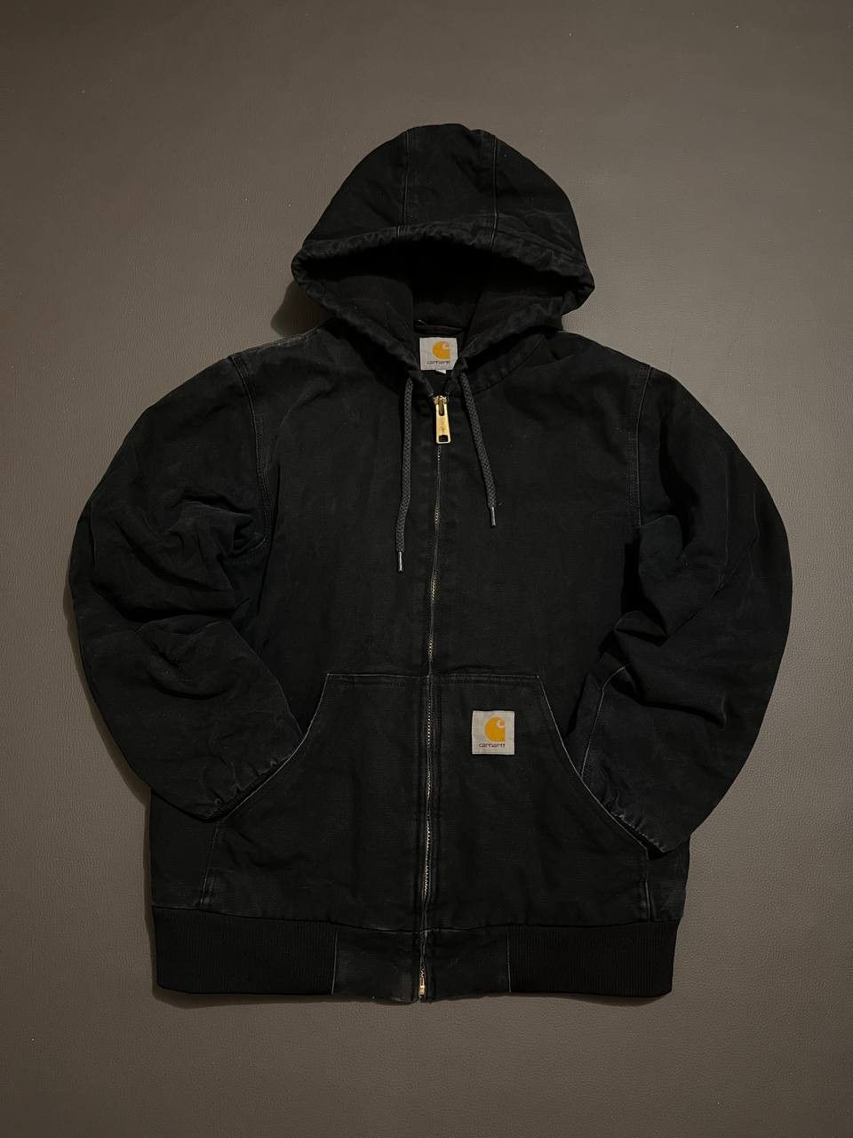 Carhartt × Vintage CRAZY CARHARTT ACTIVE DETROIT SUN FADED BLACK JACKET Size US M / EU 48-50 / 2 - 1 Thumbnail