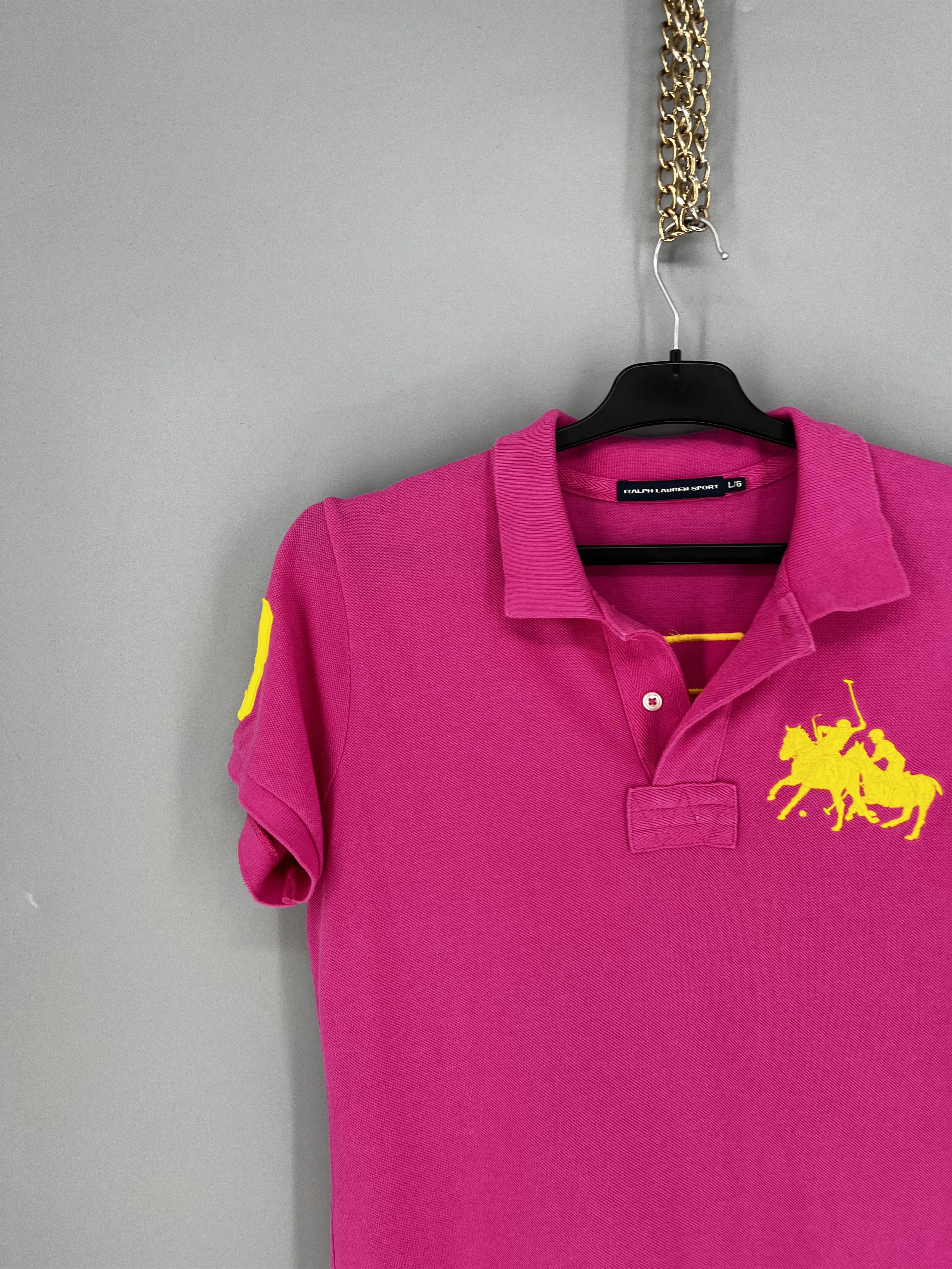 Polo Ralph Lauren Vintage Y2K Polo Ralph Lauren T-Shirt Size L in Pink Size L / US 10 / IT 46 - 4 Thumbnail