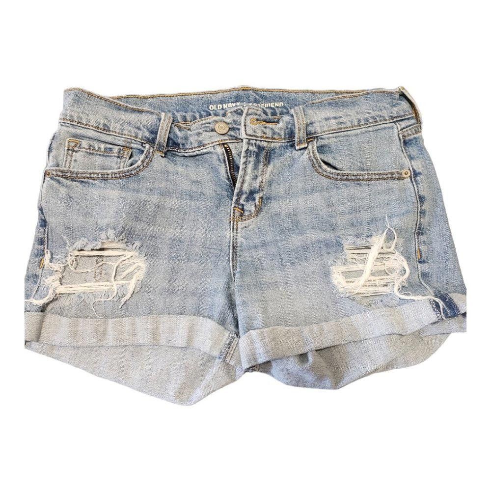 Old Navy CT118 Ladies Old Navy Distressed Boyfriend Shorts 6 Regular Size 28" / US 6 / IT 42 - 1 Thumbnail