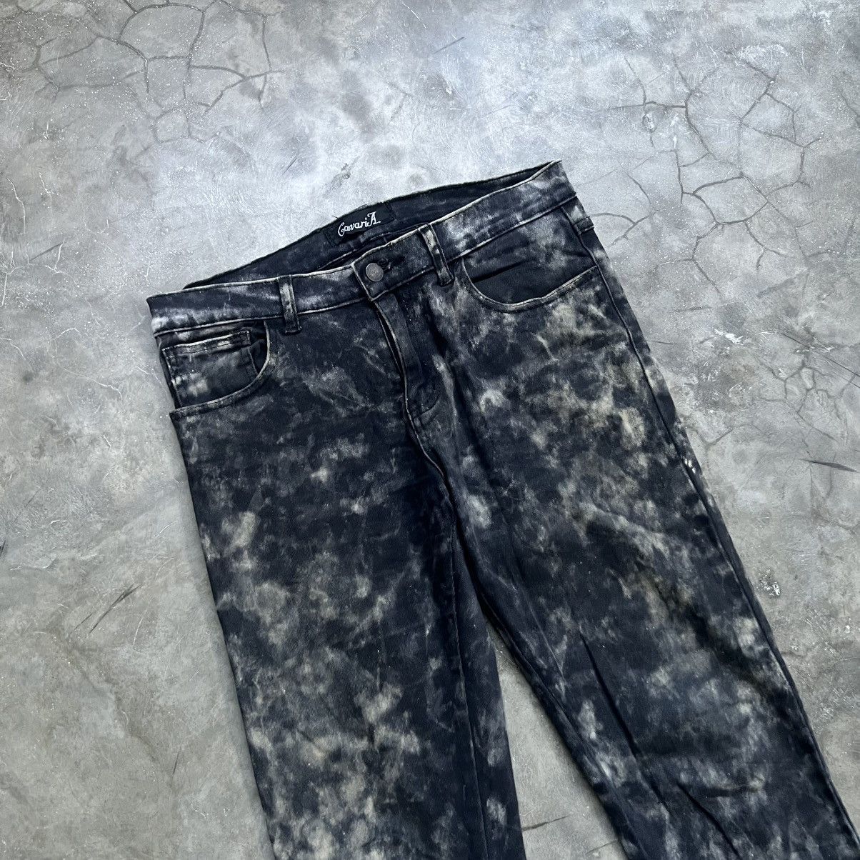 If Six Was Nine 2000s Cavaria Vkei Style Distressed Acid Wash Denim Size US 31 - 3 Thumbnail