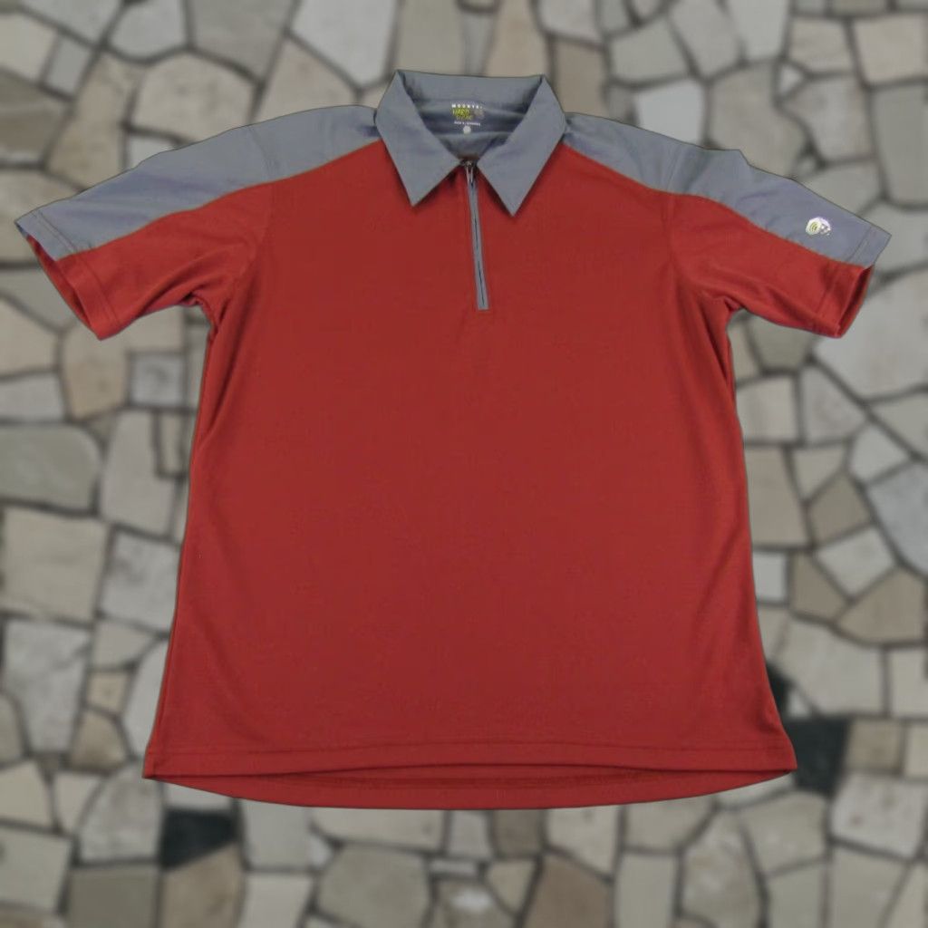 Mountain Hardwear Mountain Hardwear Polo Shirt Mens Large Orange 1/4 Zip Pullover Lightweight Casual Polo Shirt Mens L Orange 90s Outdoor Mens Size US L / EU 52-54 / 3 - 1 Thumbnail
