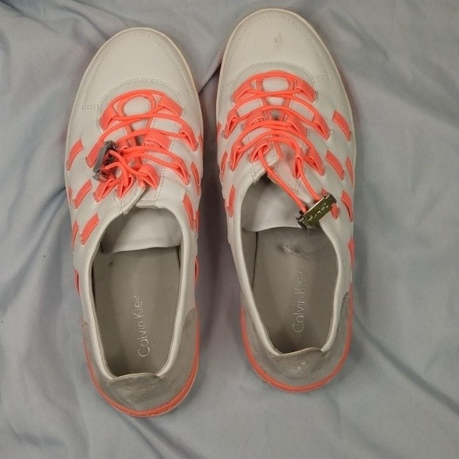 Calvin Klein Calvin Klein Tullie Leather Toggle Laces Woven Tennis 7.5 Size US 7.5 / IT 37.5 - 6 Thumbnail