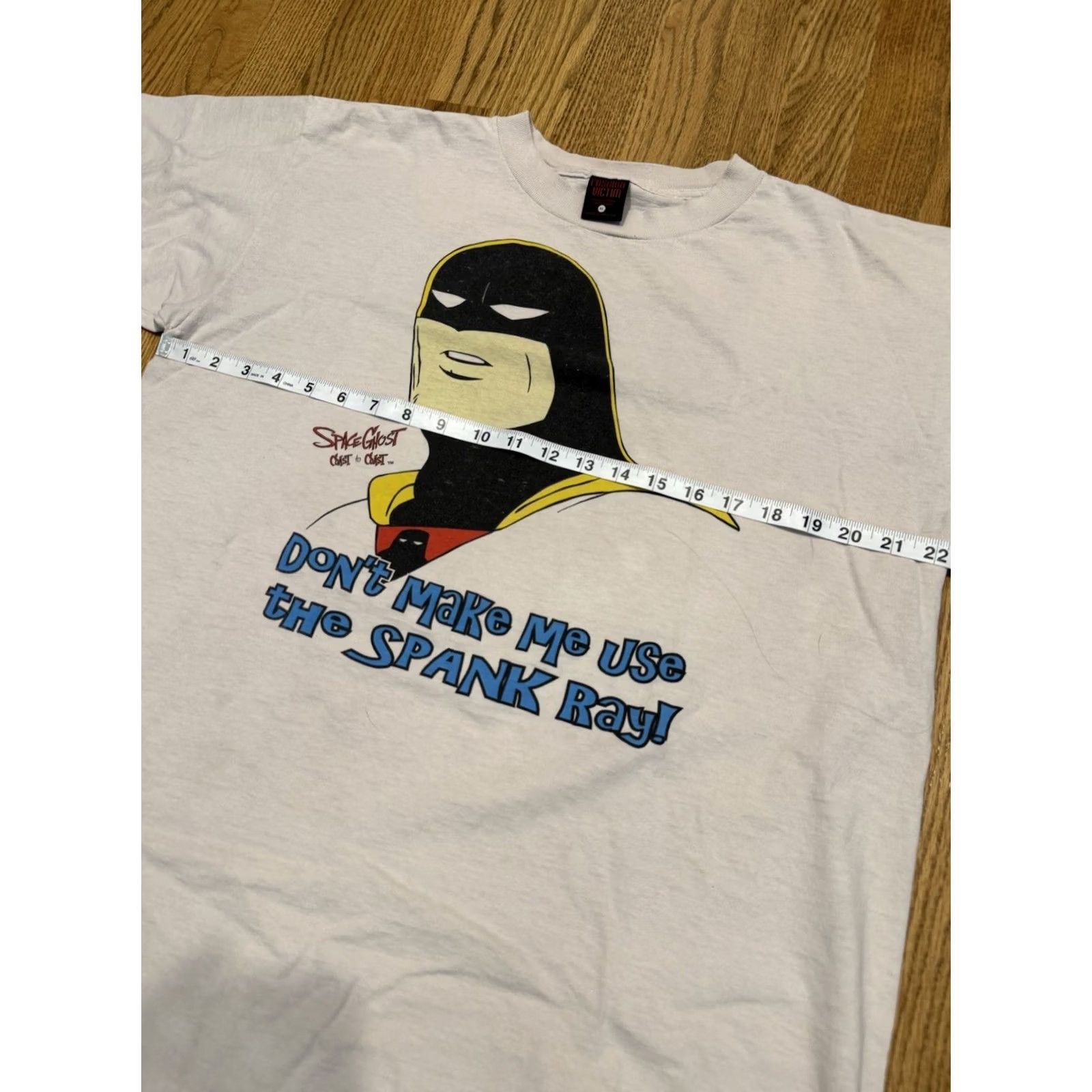 Vintage VINTAGE Space Ghost Coast Spank Ray T Shirt XL Mens 90s Cream Short Sleeve Cartoon Network Size US XL / EU 56 / 4 - 3 Thumbnail