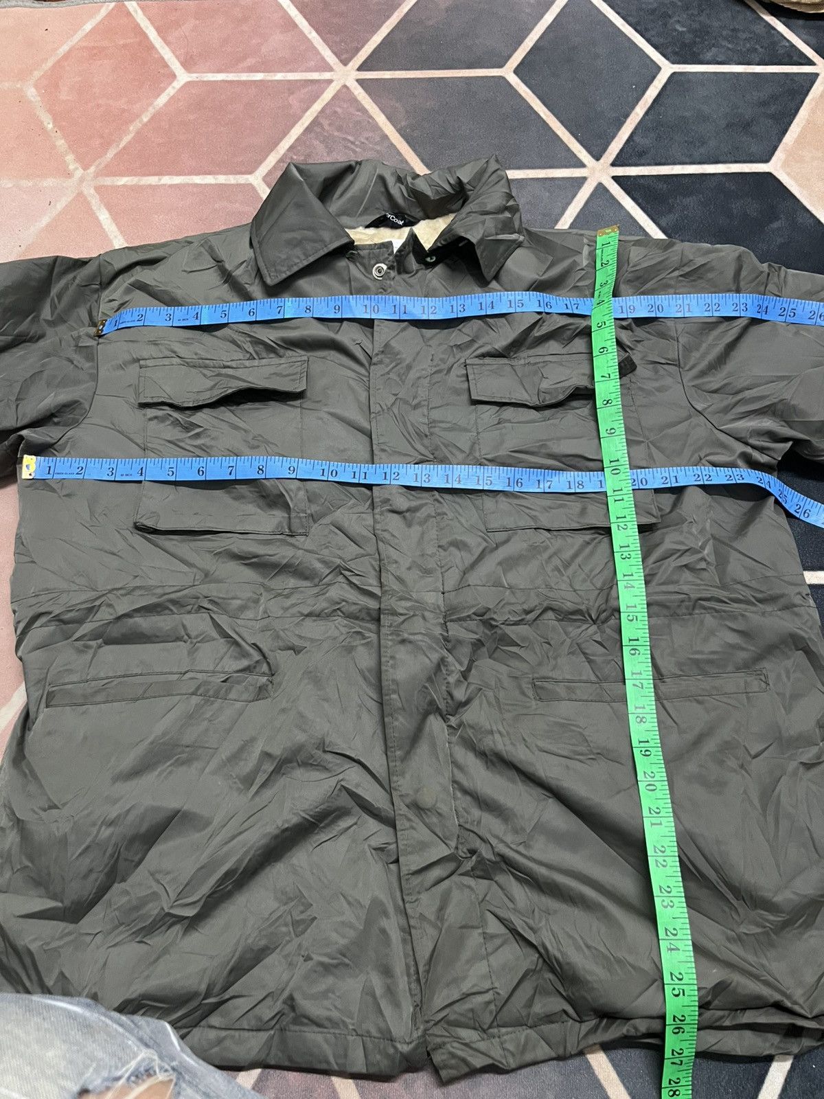 Japanese Brand 💥Japanese Brand Fall Nylon Army Type Wintercoat Size US L / EU 52-54 / 3 - 11 Thumbnail