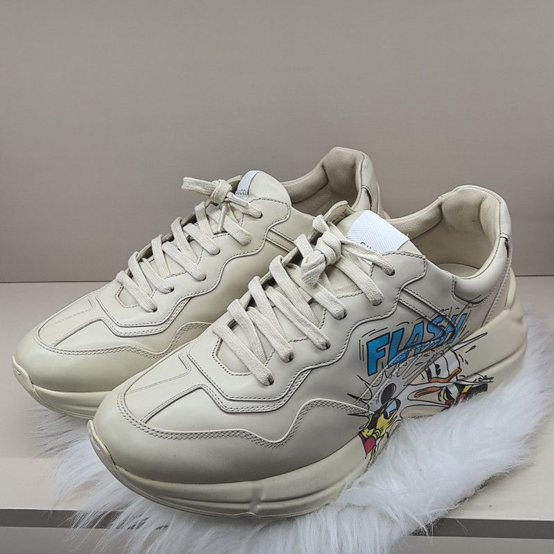 Gucci Gucci x Disney Donald Duck Rhyton Sneakers 0079 Size US 10.5 / EU 43-44 - 1 Thumbnail