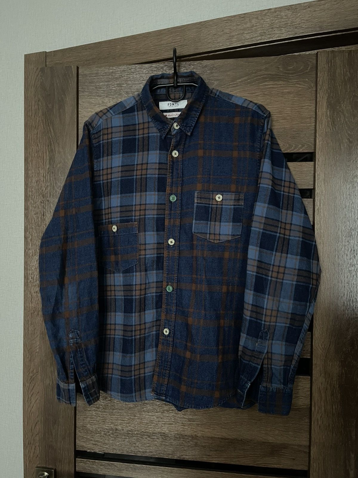 FDMTL FDMTL Japanese Checked Shirt Button Up Size US L / EU 52-54 / 3 - 2 Thumbnail