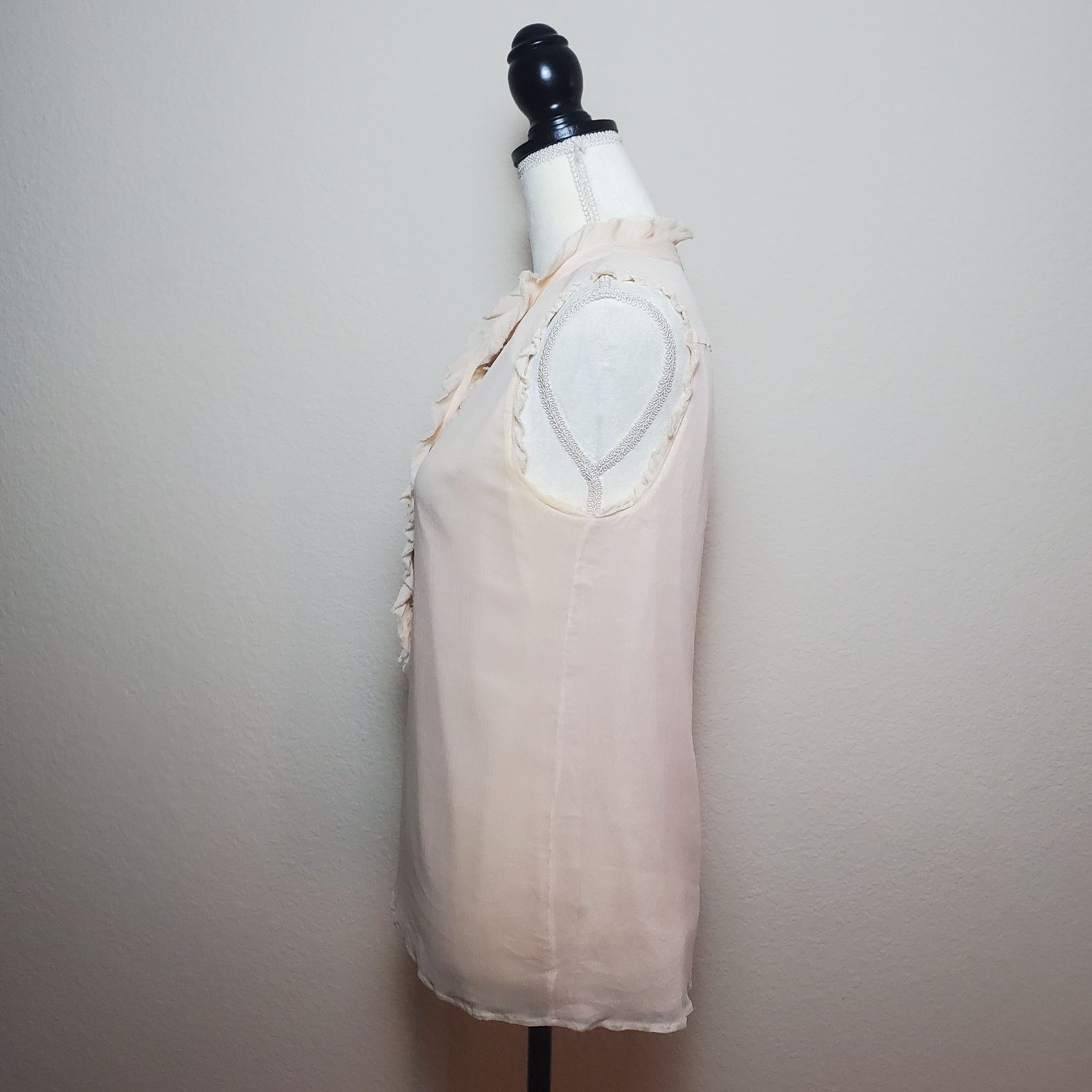 J.Crew J. Crew Natasha Pink Chiffon Blouse 6 Size S / US 4 / IT 40 - 2 Thumbnail