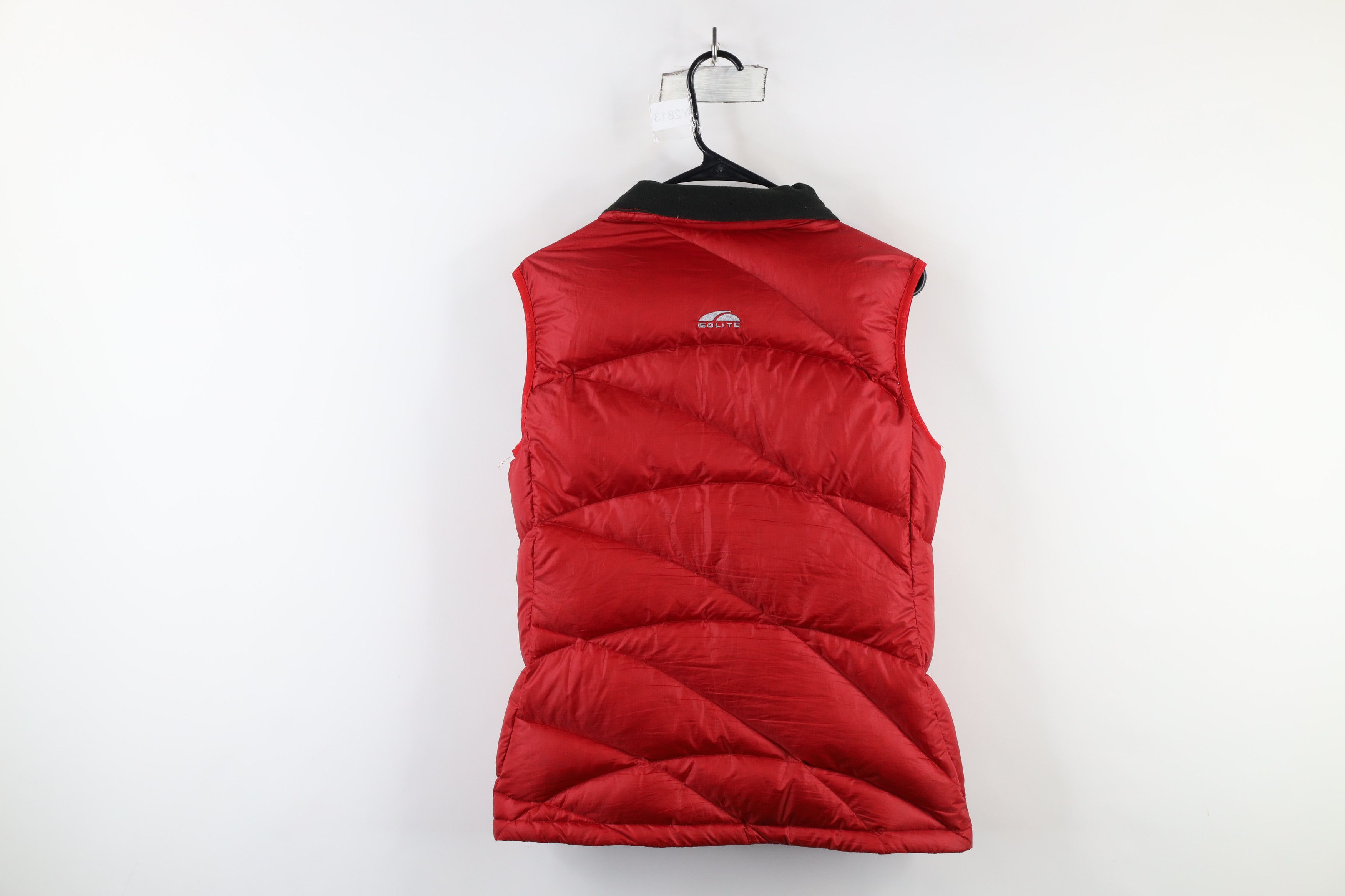 Vintage Golite Duck Down Insulated Puffer Vest Jacket Red Size M / US 6-8 / IT 42-44 - 12 Thumbnail