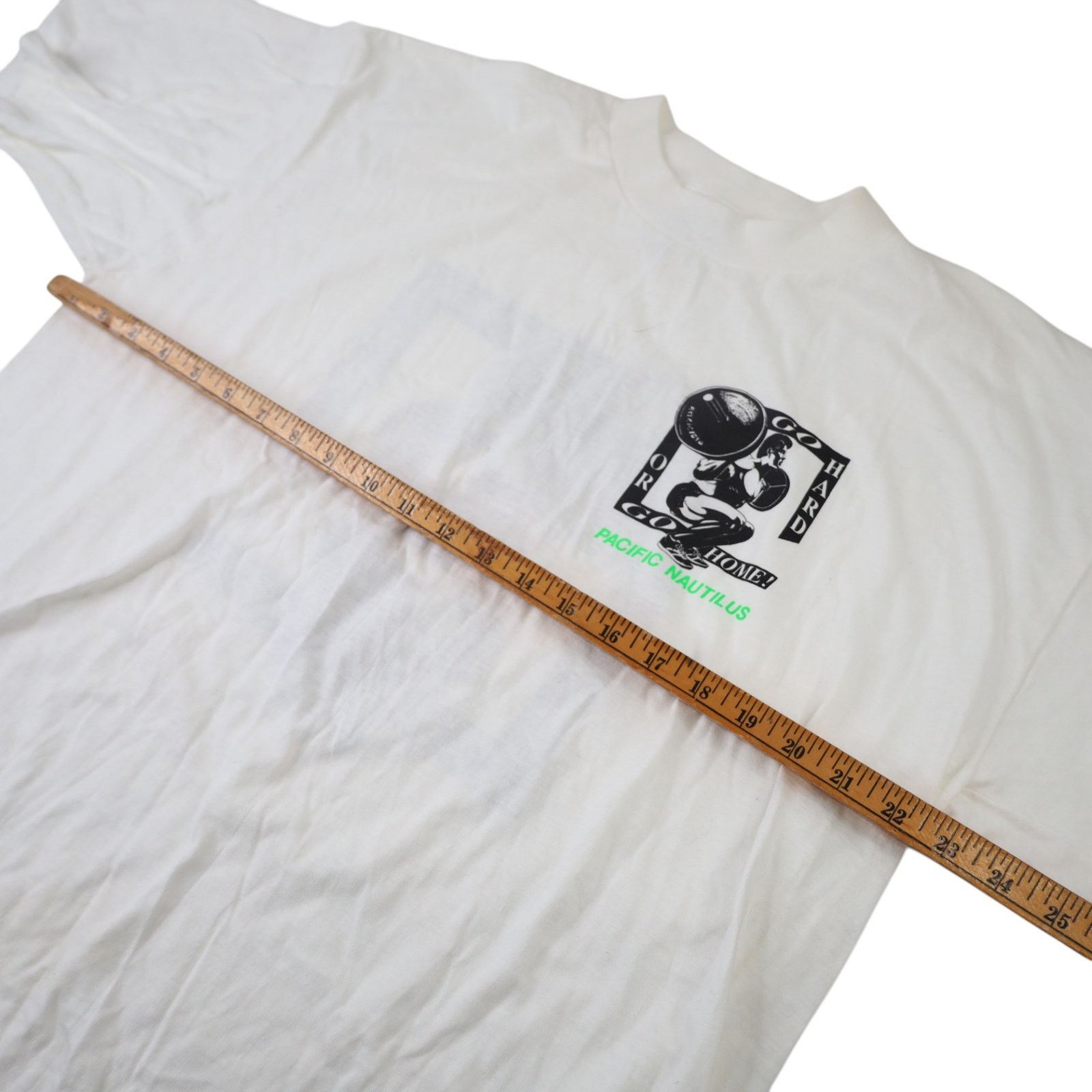 Vintage VTG 90s "Go Hard or Go Home" Graphic Body Building T Shirt Size US XL / EU 56 / 4 - 8 Thumbnail